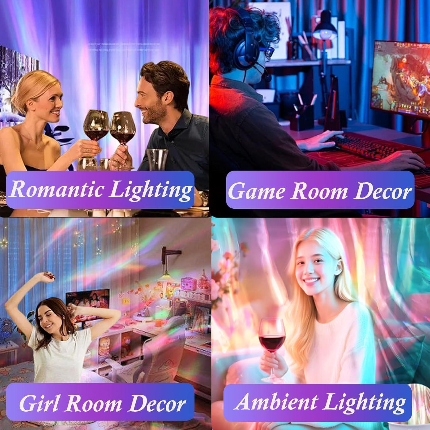 Proyector de Auroras Boreales y Olas Oceánicas - 16 Colores