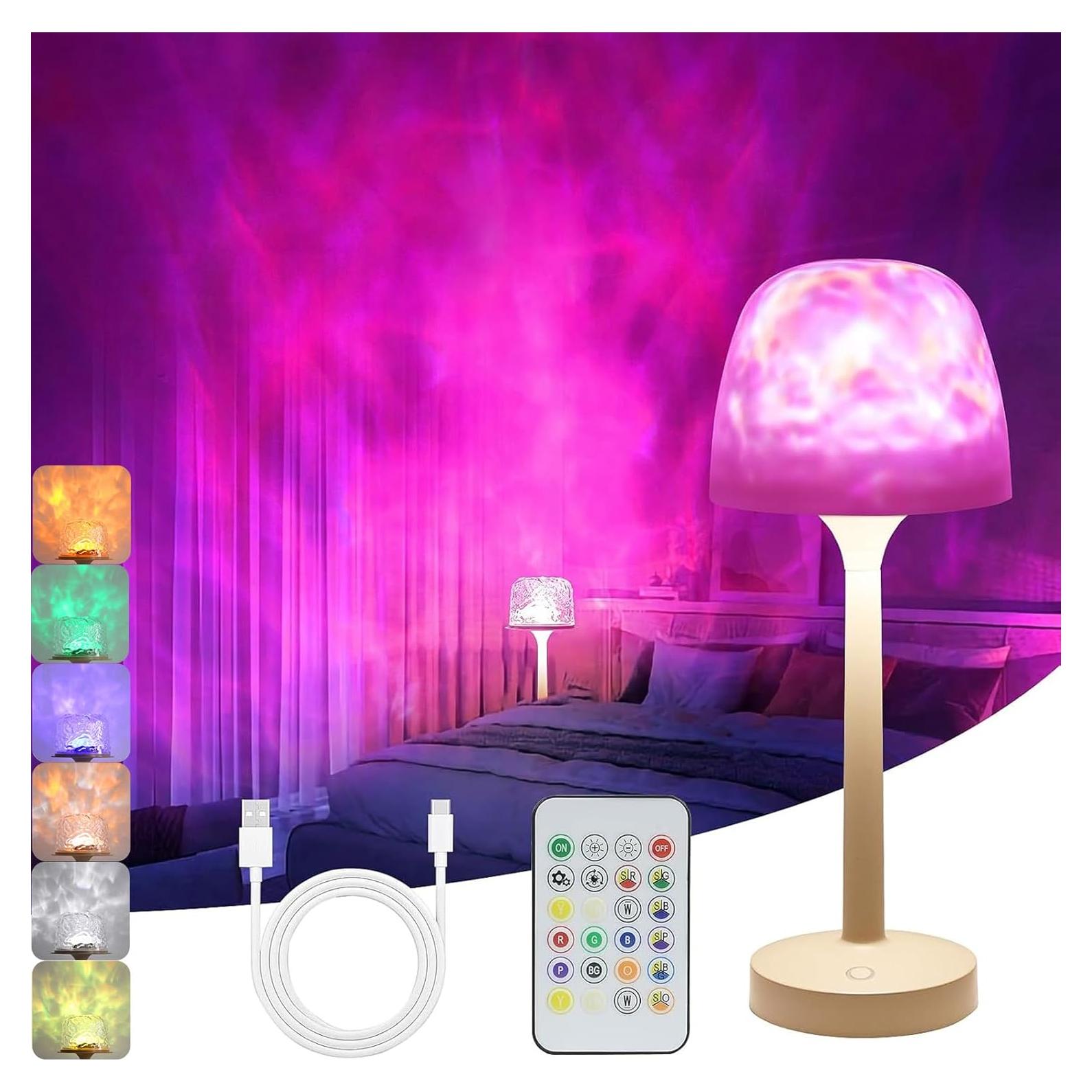 Lámpara de Olas Inalámbrica ShenZhenShi, 16 Colores, 3 Temperaturas