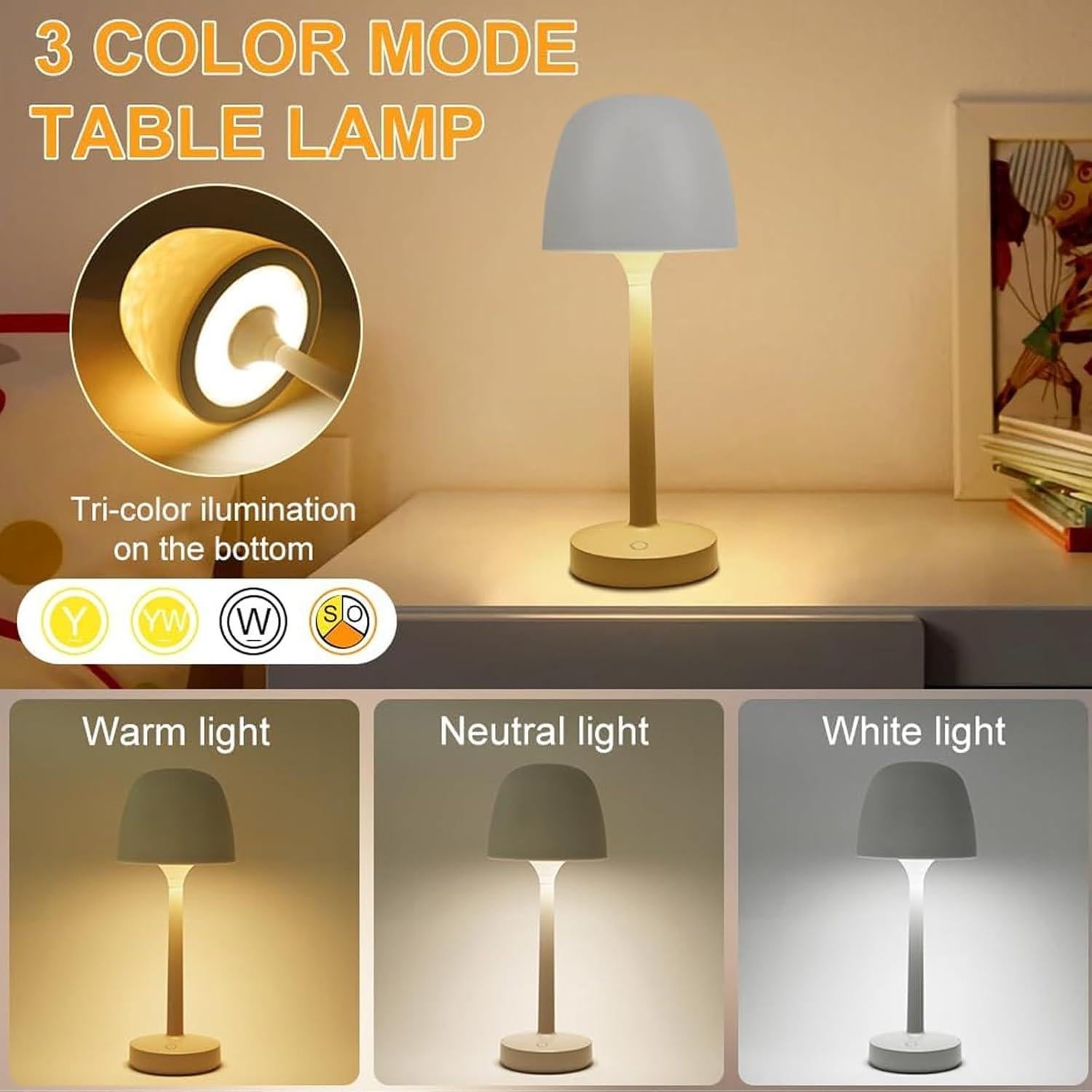 Lámpara de Olas Inalámbrica ShenZhenShi, 16 Colores, 3 Temperaturas