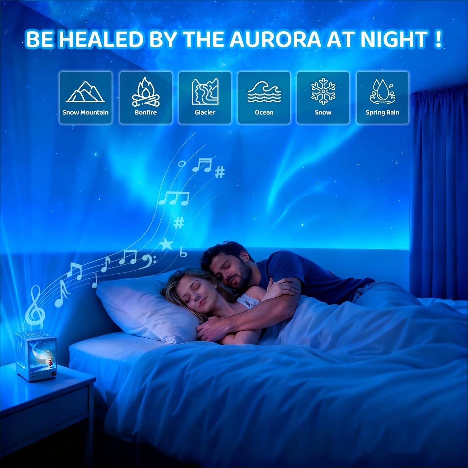 Proyector de Estrellas Bluetooth S10 con Ruido Blanco y 7 Colores