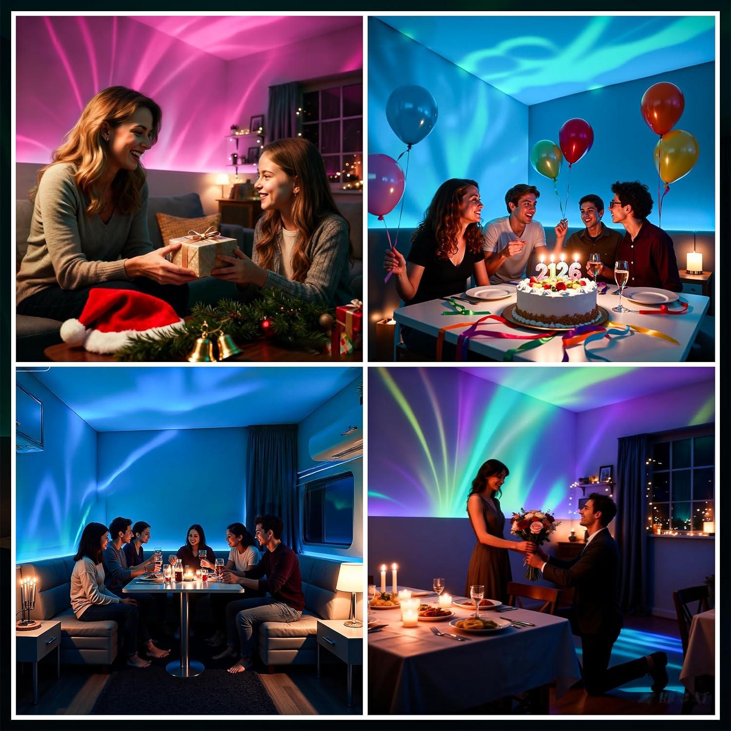 Proyector de Estrellas Bluetooth S10 con Ruido Blanco y 7 Colores