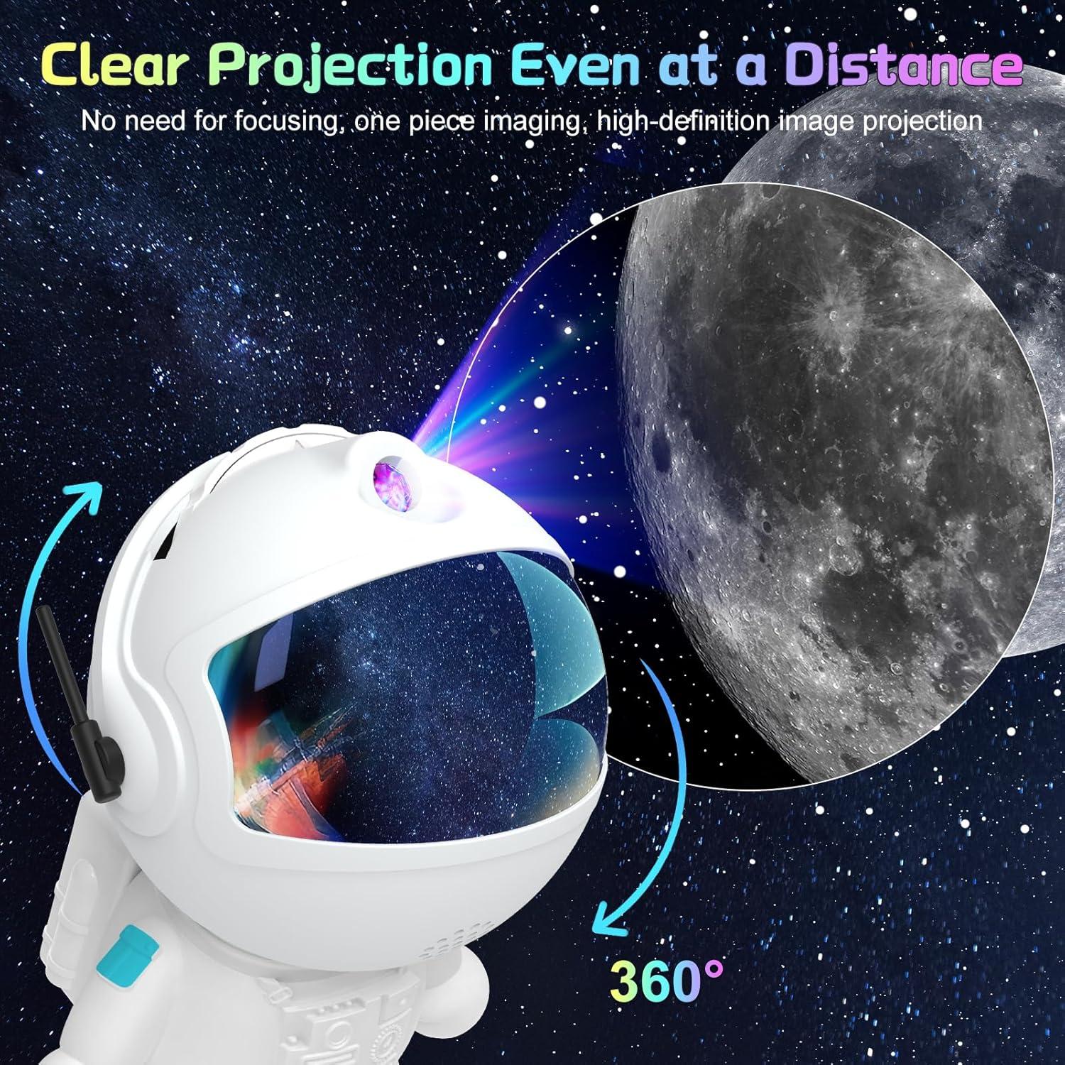 Proyector de Luz Nocturna Galaxia Astronauta Ultra-HD 12 Discos