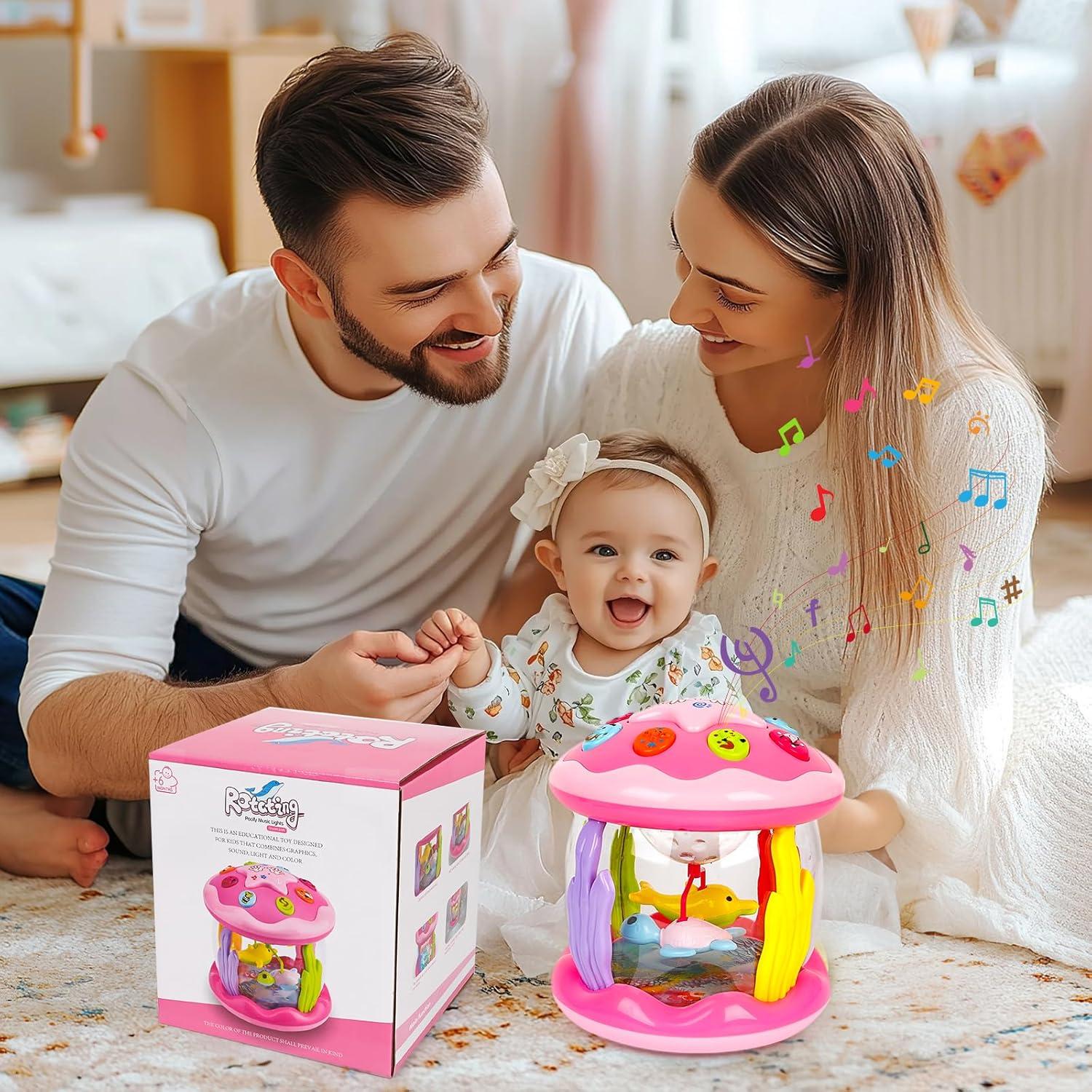 Juguete Musical Oceánico M SANMERSEN 6-18 Meses Rosa