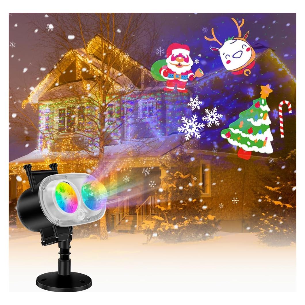 Proyector LED de Vacaciones Everwood con Control Remoto 4 Patrones