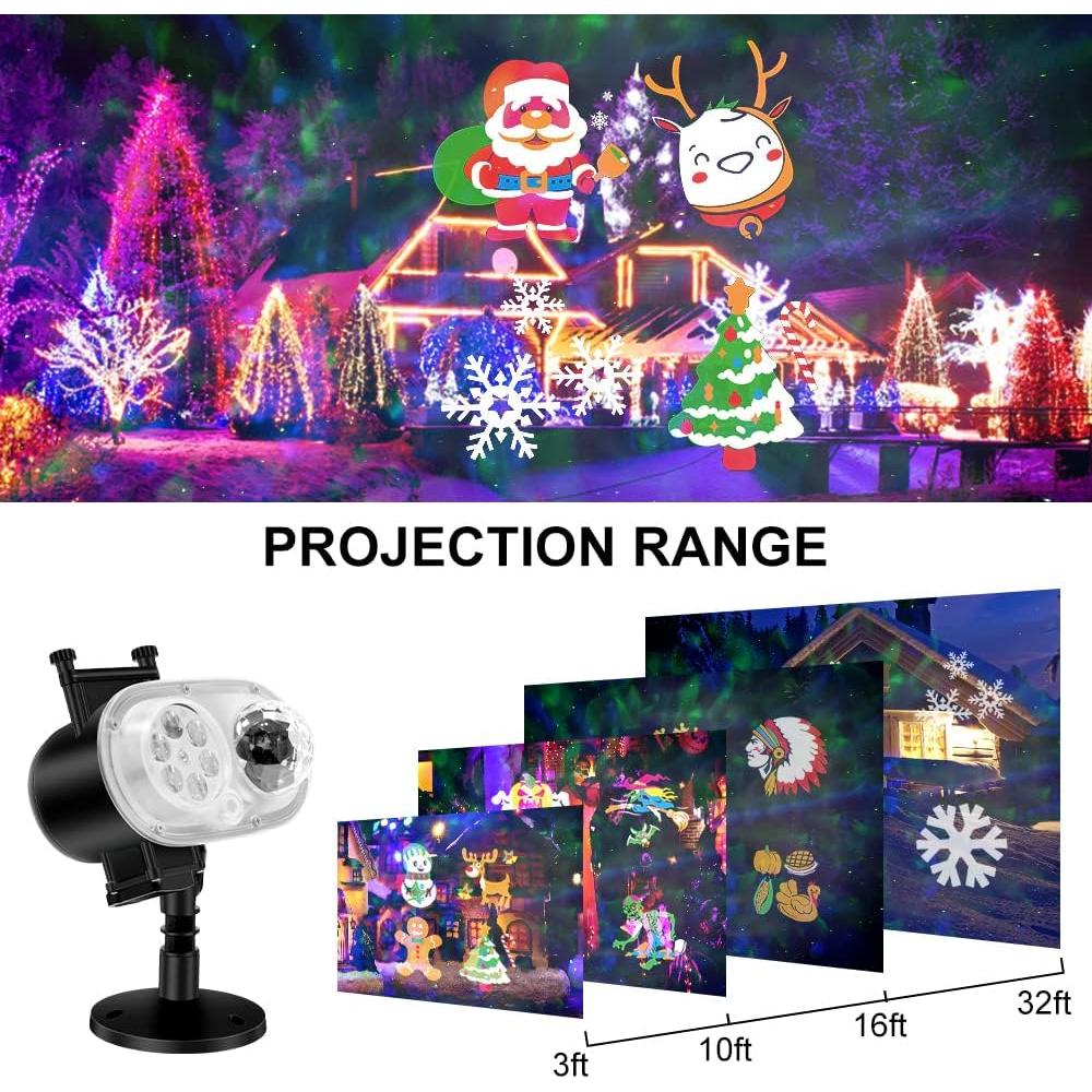 Proyector LED de Vacaciones Everwood con Control Remoto 4 Patrones