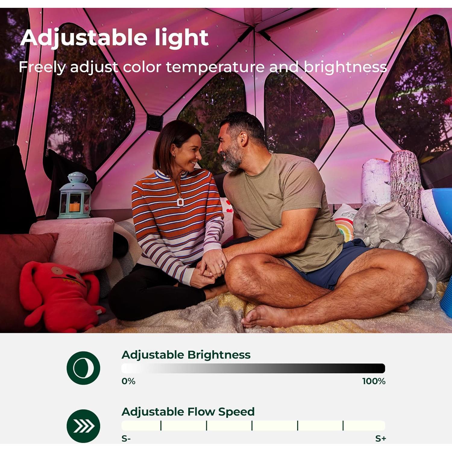 Proyector de Luz Galaxia ACACIA con Altavoz Bluetooth y 21 Efectos