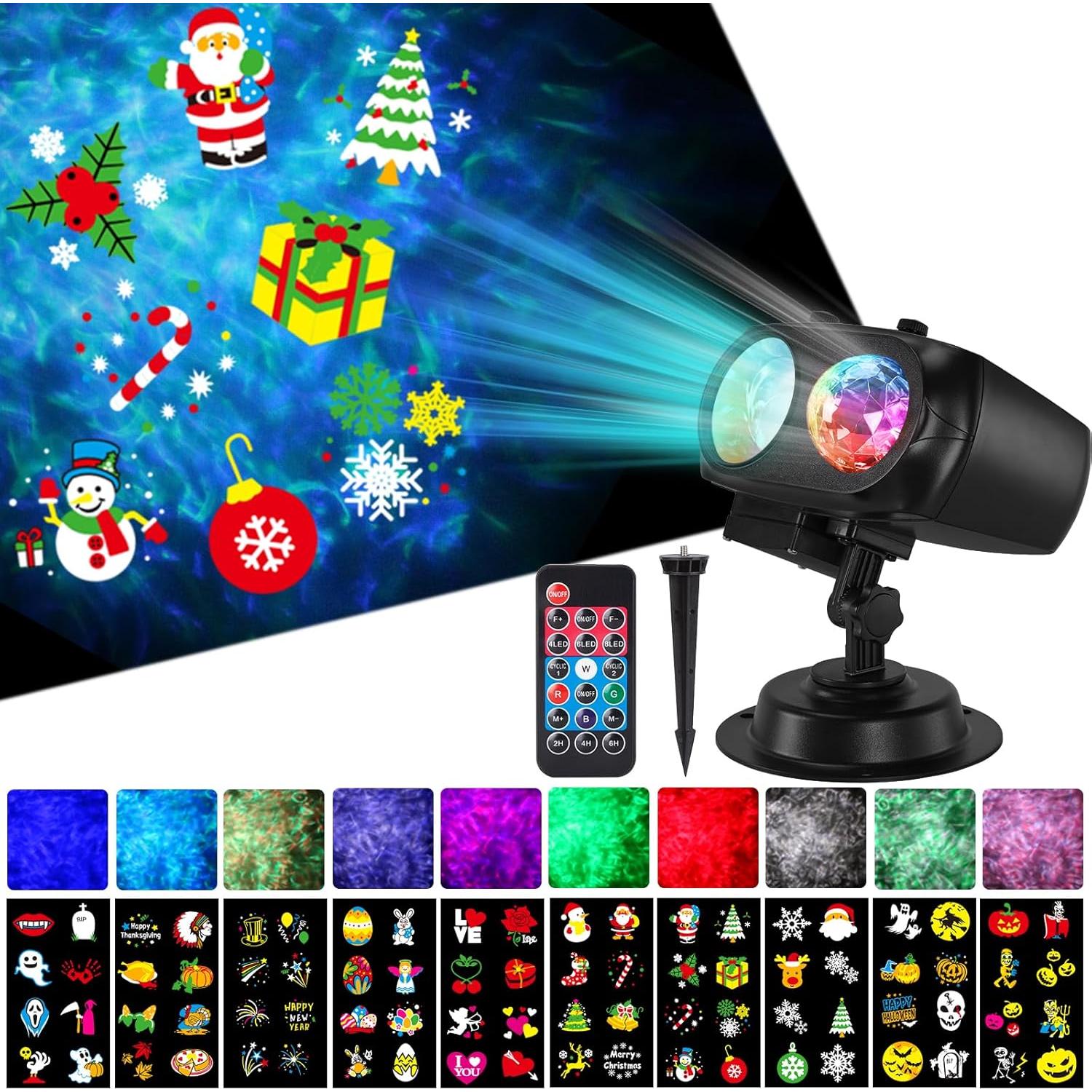 Proyector de Luces HAKUTA HD 10 Diapositivas Navidad Halloween
