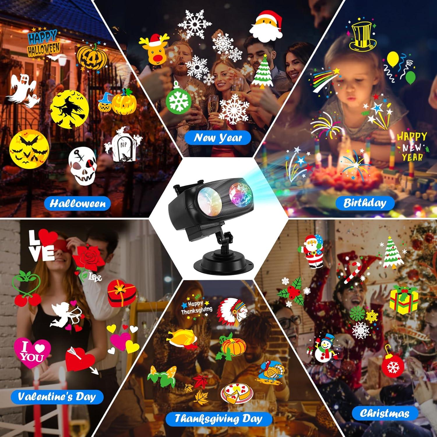 Proyector de Luces HAKUTA HD 10 Diapositivas Navidad Halloween