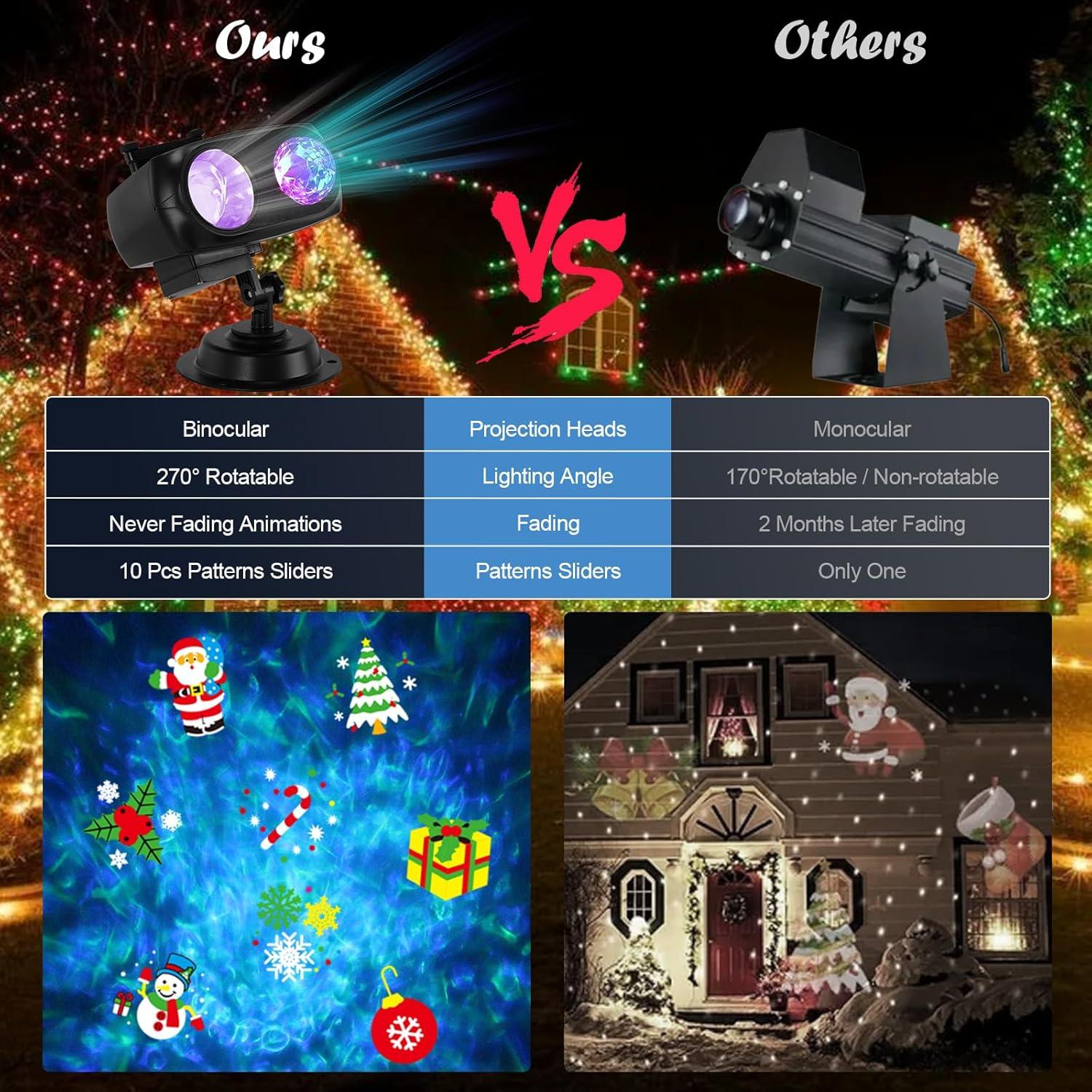 Proyector de Luces HAKUTA HD 10 Diapositivas Navidad Halloween