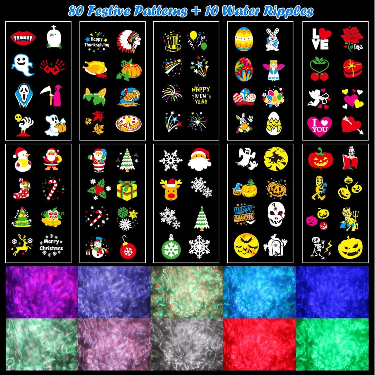 Proyector de Luces HAKUTA HD 10 Diapositivas Navidad Halloween