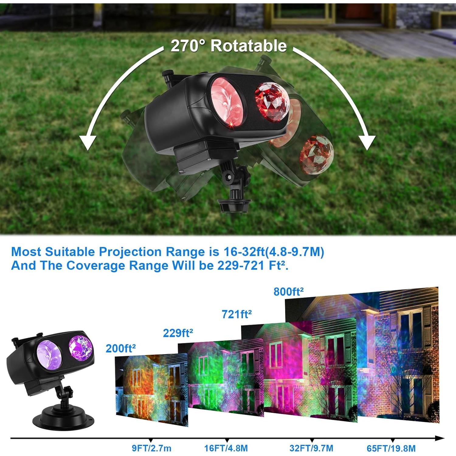 Proyector de Luces HAKUTA HD 10 Diapositivas Navidad Halloween