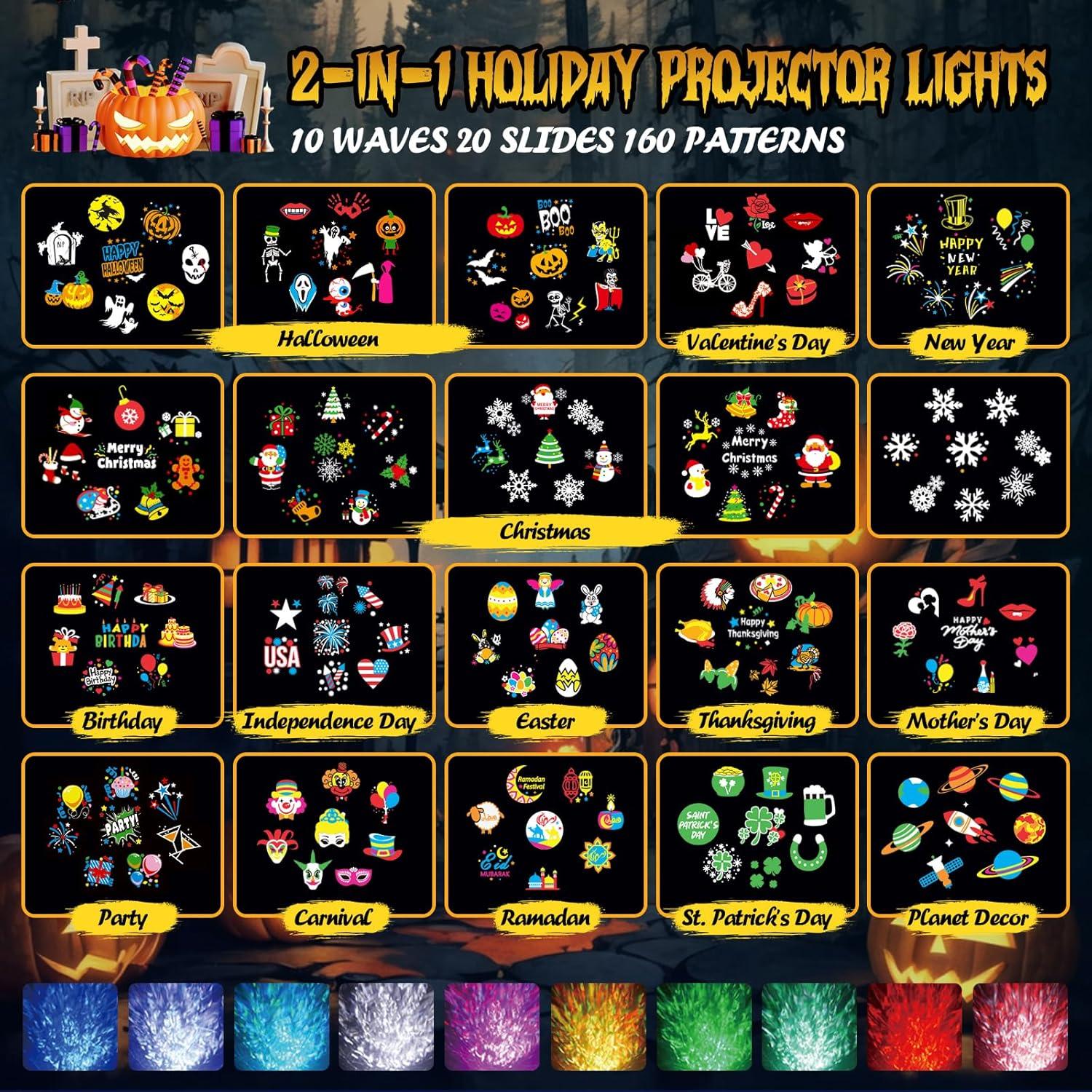 Proyector de Luces Navideñas ZOZANEL SE508-012 20 Diapositivas