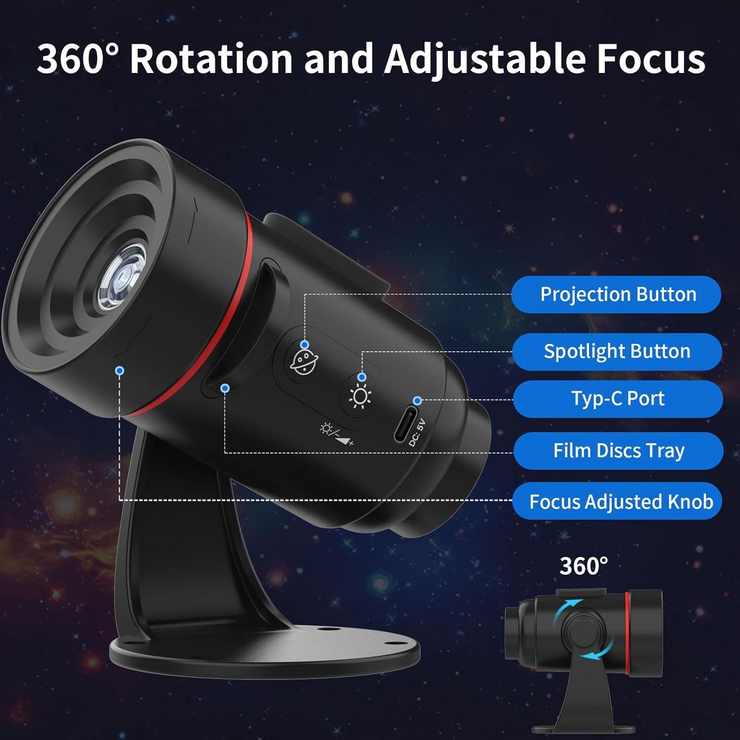 Mini Proyector Galáctico 2 en 1 VanSmaGo USB LED