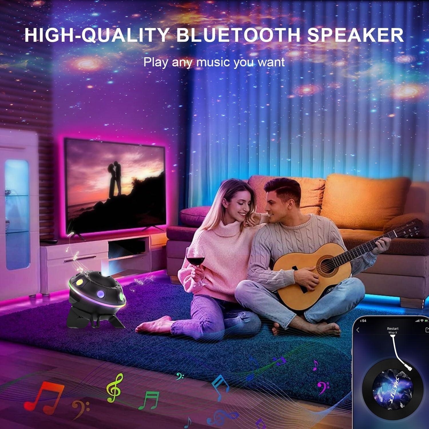 Proyector Galáctico 12 en 1 FlyLily, Luz Nocturna RGB