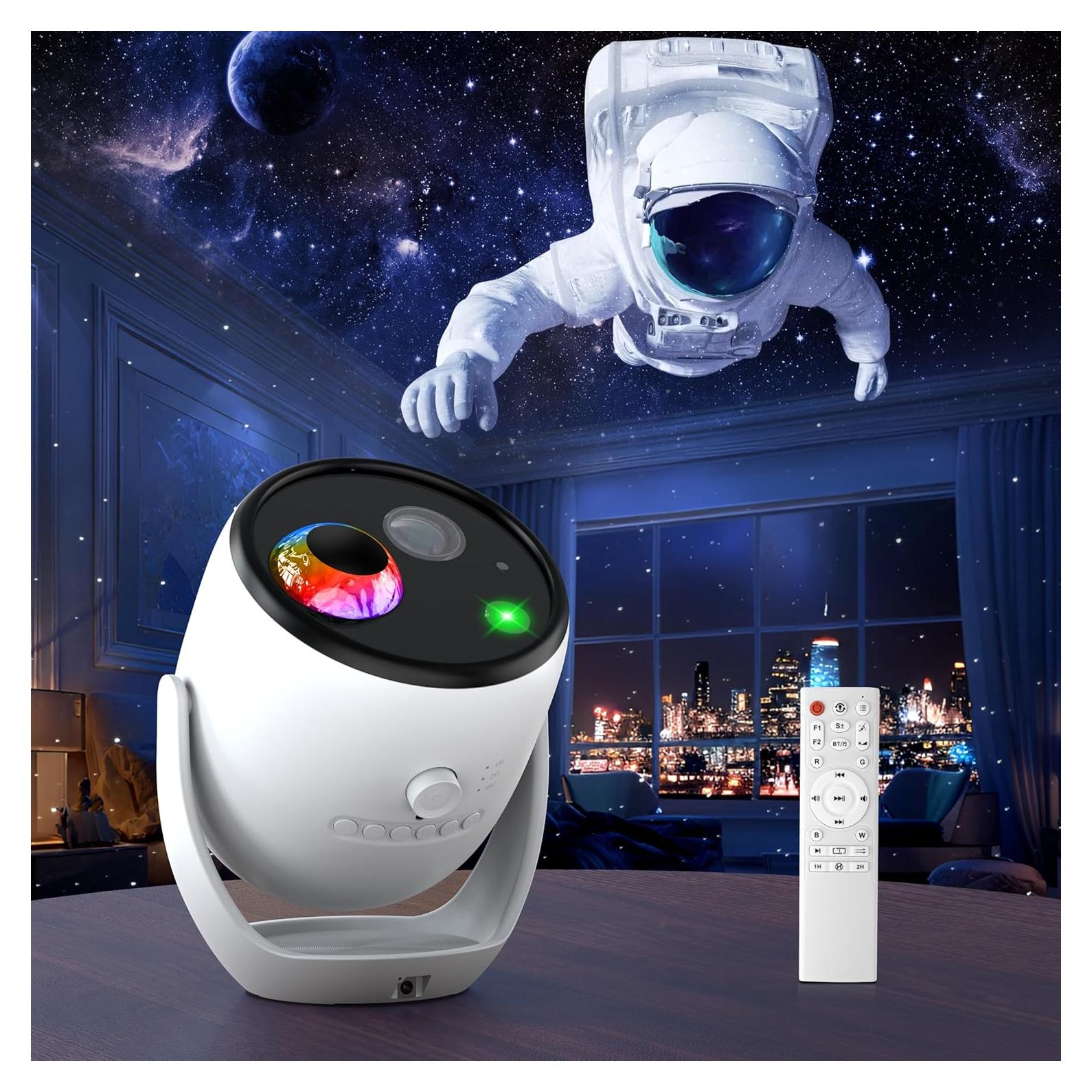 Proyector Galáctico 3D AIRIVO con Altavoz Bluetooth y 65 Escenas