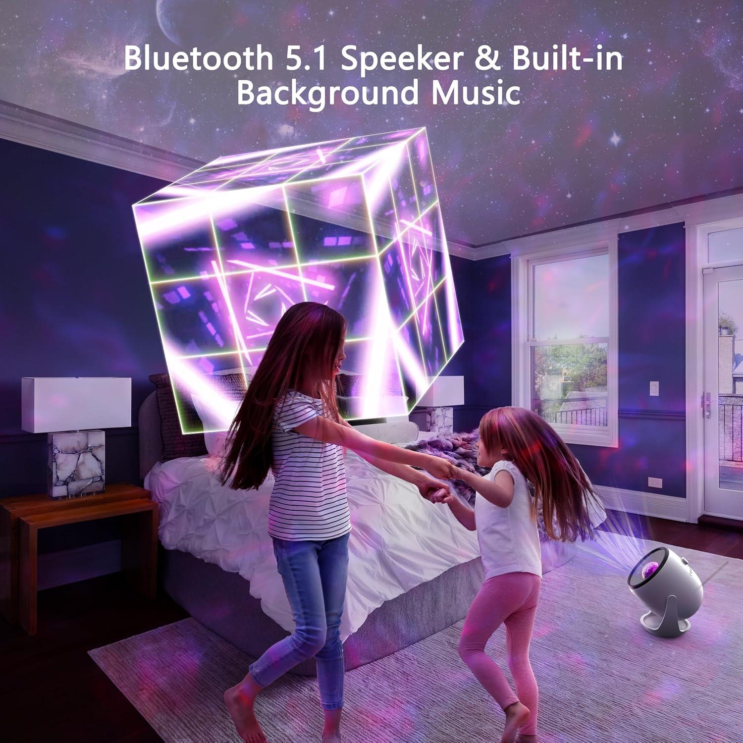 Proyector Galáctico 3D AIRIVO con Altavoz Bluetooth y 65 Escenas