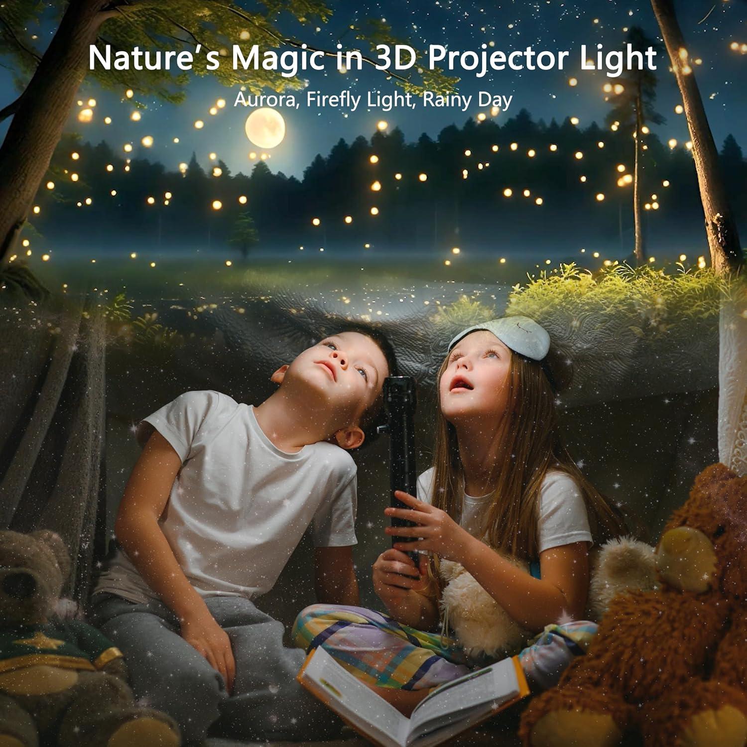 Proyector Galáctico 3D AIRIVO con Altavoz Bluetooth y 65 Escenas