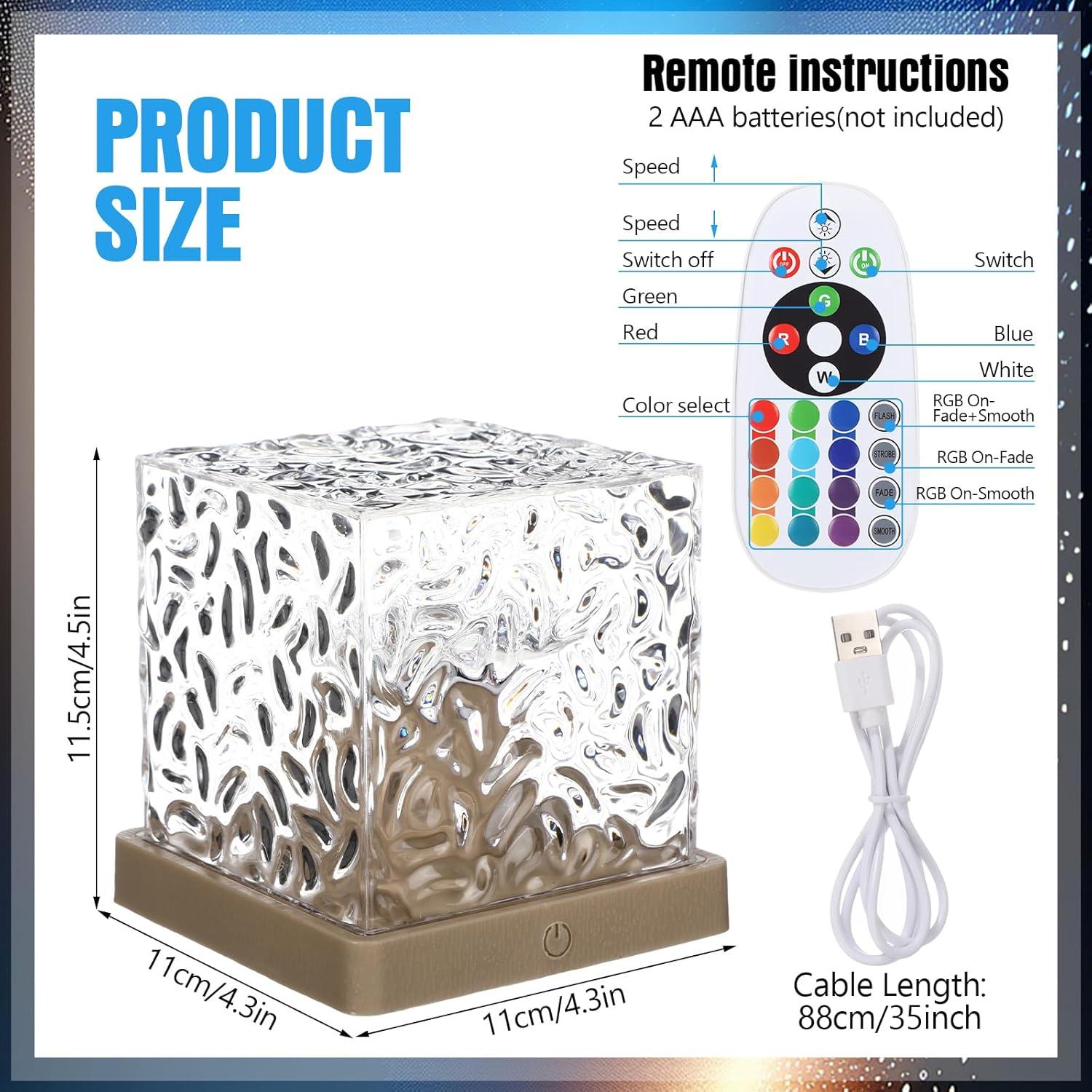 6 Lámparas Proyector de Olas del Océano Lumen 11.43 cm RGB