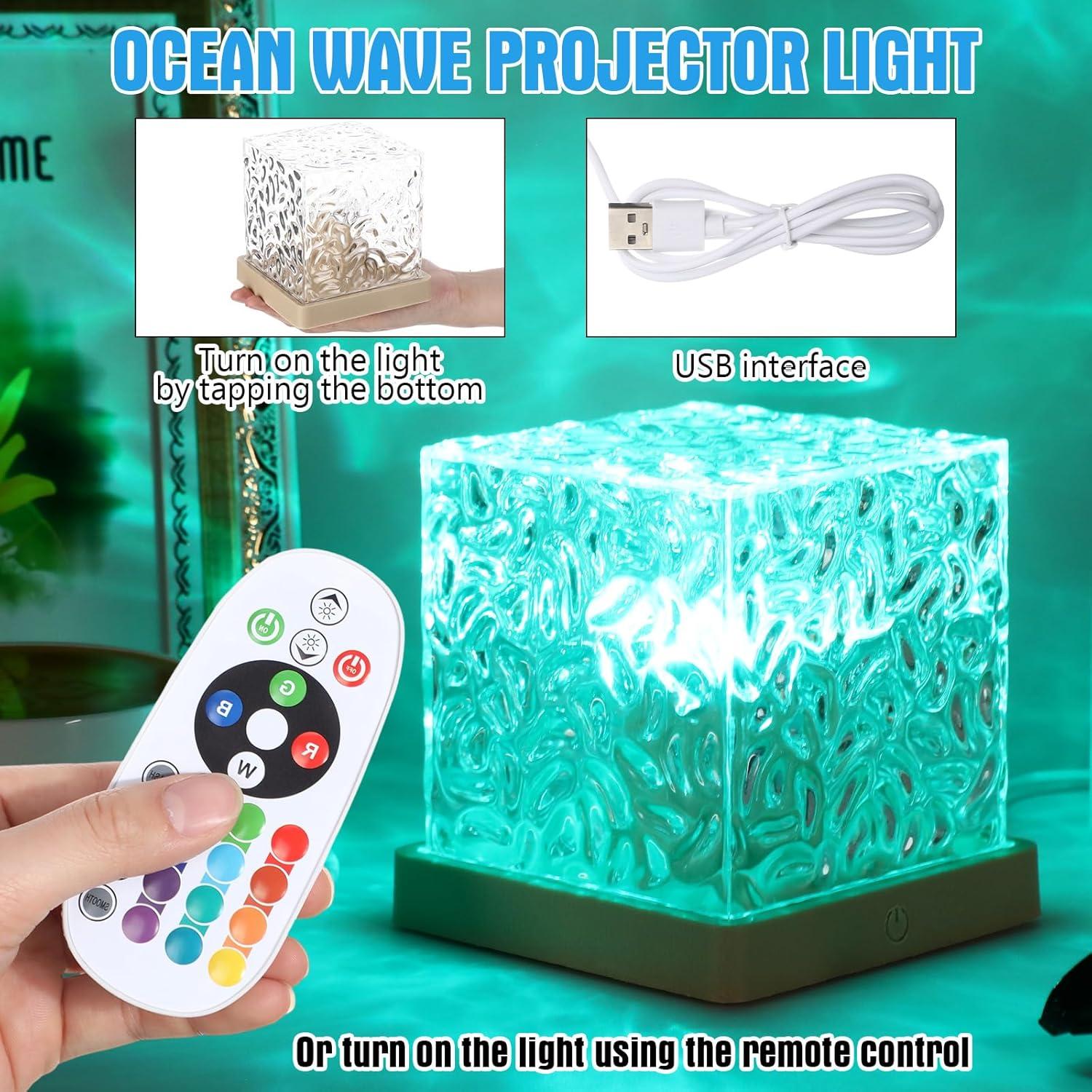 6 Lámparas Proyector de Olas del Océano Lumen 11.43 cm RGB