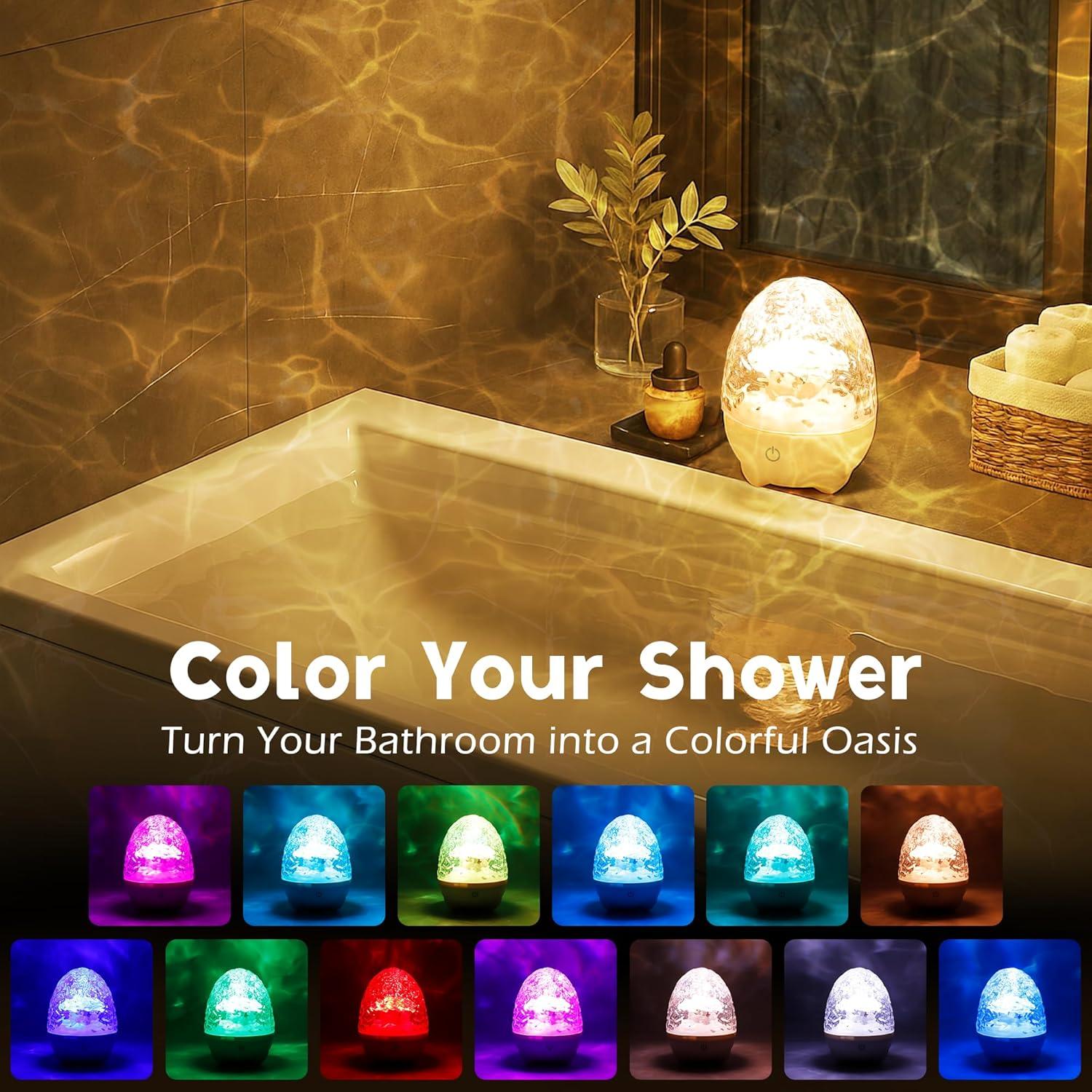 Luz de Ducha Recargable Lazukes BG0010A1 RGBW con Altavoz