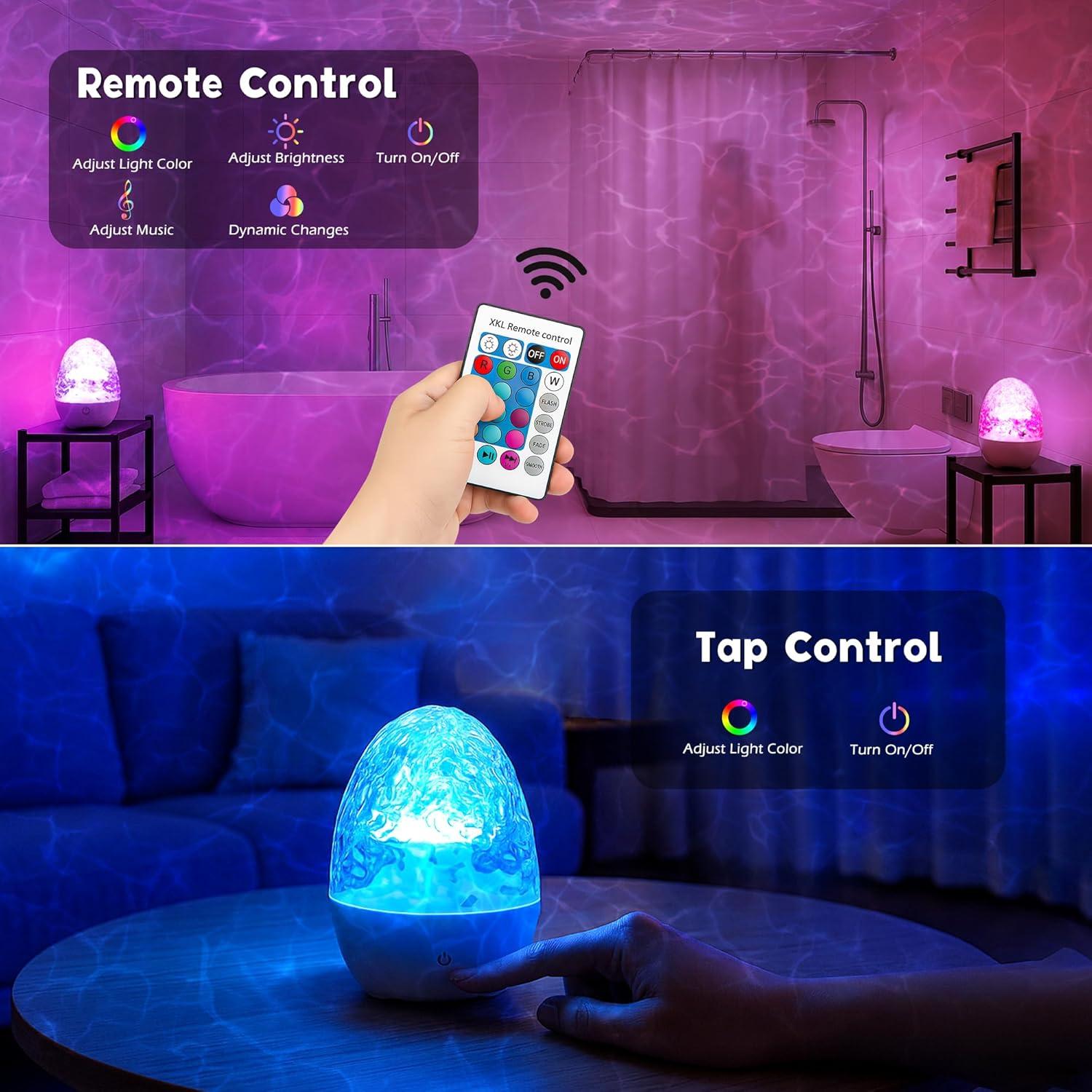 Luz de Ducha Recargable Lazukes BG0010A1 RGBW con Altavoz