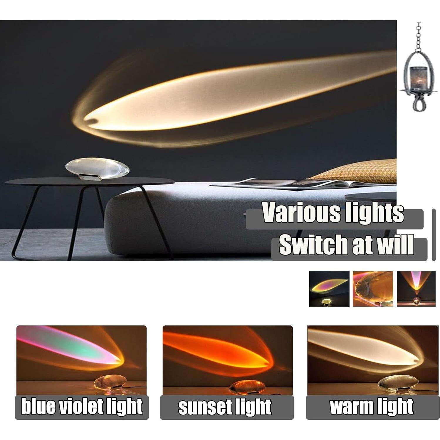 Luz Nocturna Proyector Ojos de Ángel Genérico 7.5cm USB 5W