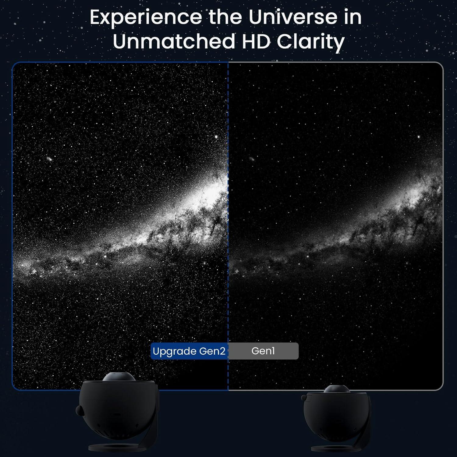 Proyector de Estrellas YUNRAY Galaxy Pro Luz Nocturna HD