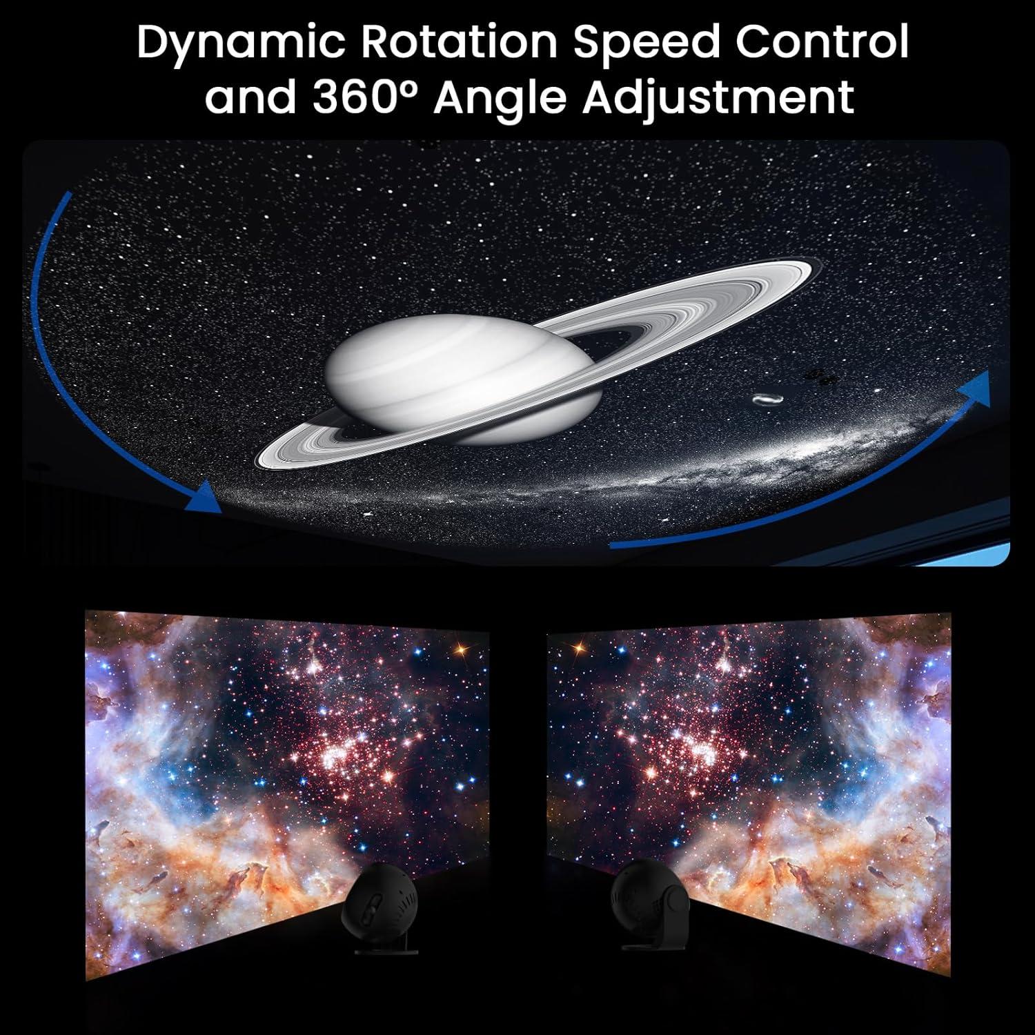 Proyector de Estrellas YUNRAY Galaxy Pro Luz Nocturna HD