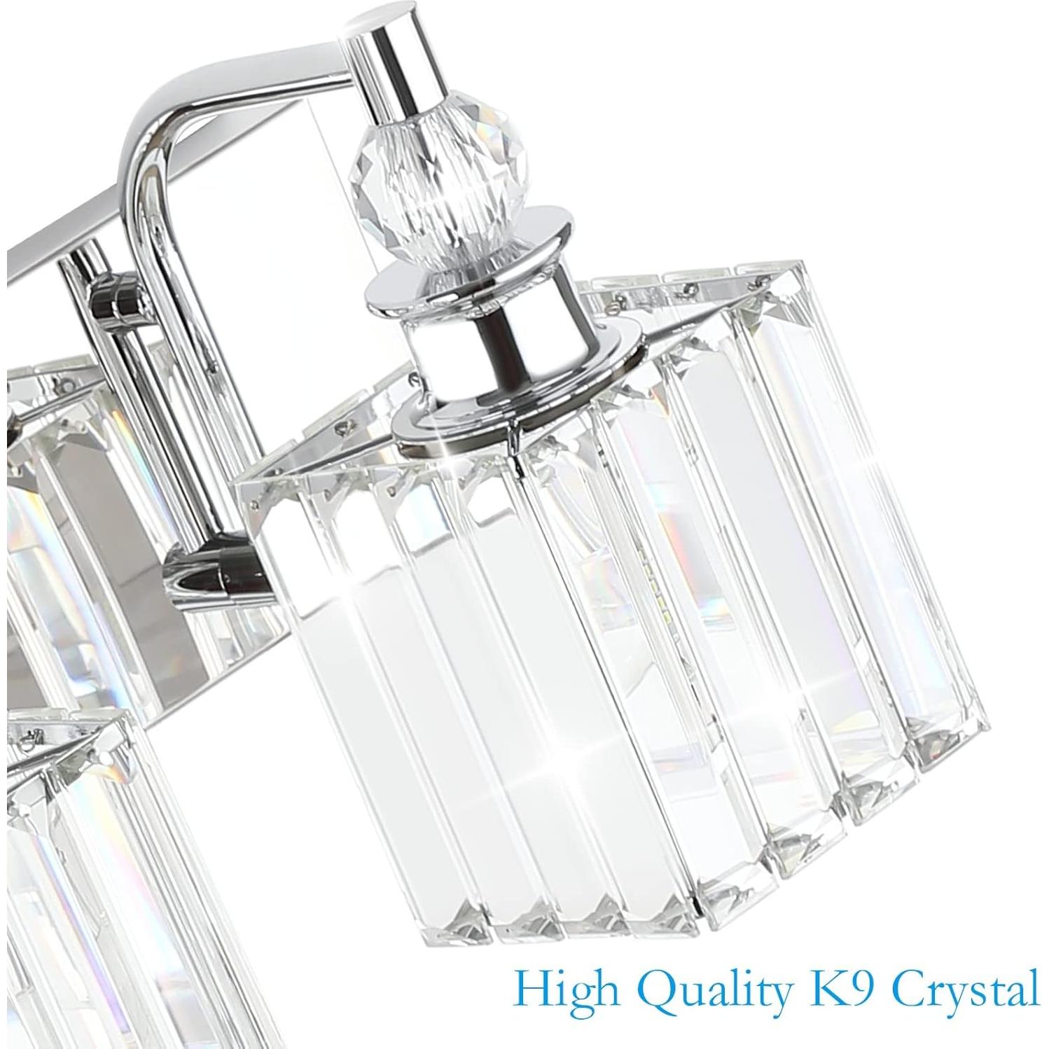 Luz de tocador moderna Ralbay 60W cristal 60cm cromo