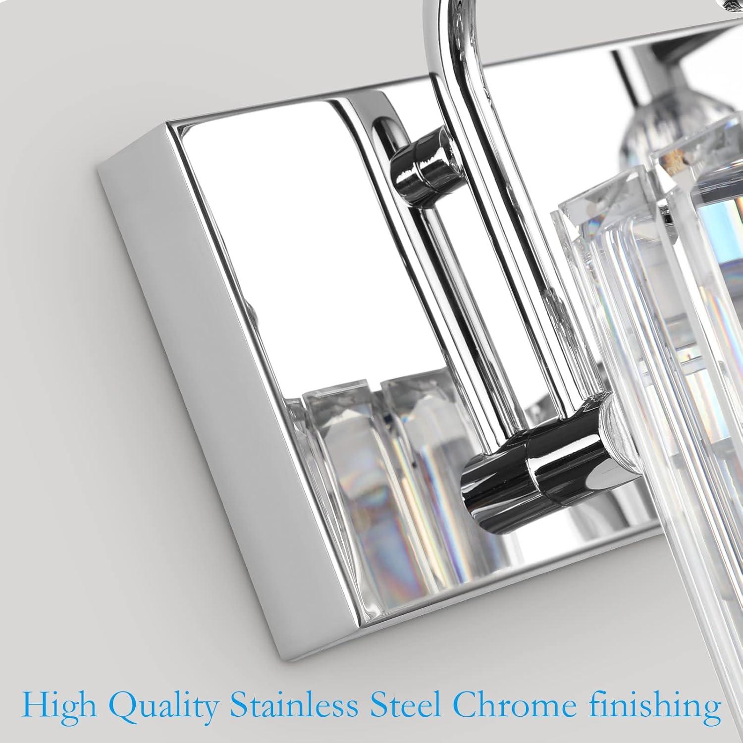 Luz de tocador moderna Ralbay 60W cristal 60cm cromo