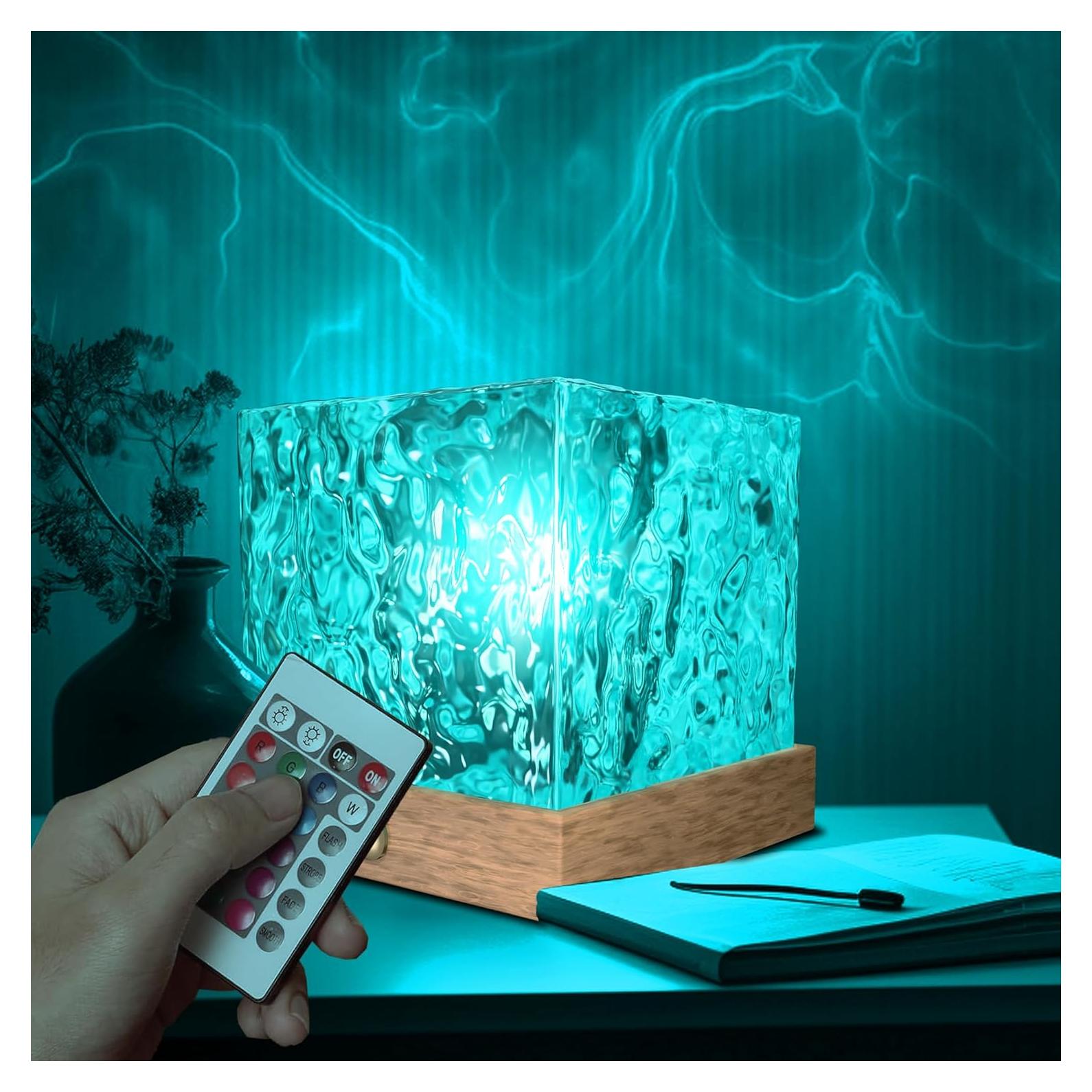 Lámpara LED Táctil de Cristal Zelno - 16 Colores RGB, 11.2cm