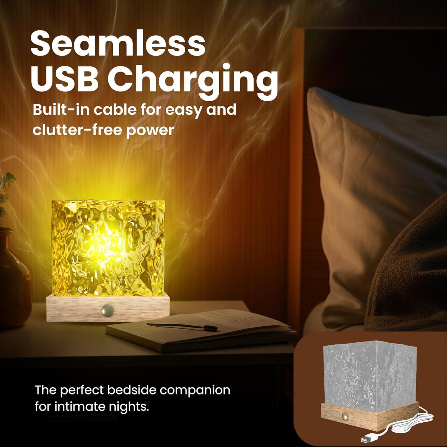 Lámpara LED Táctil de Cristal Zelno - 16 Colores RGB, 11.2cm