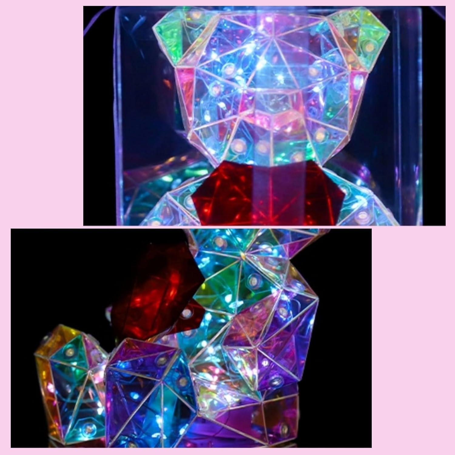 Luz Nocturna LED Oso Prismático Viohead 10.45x11.51cm