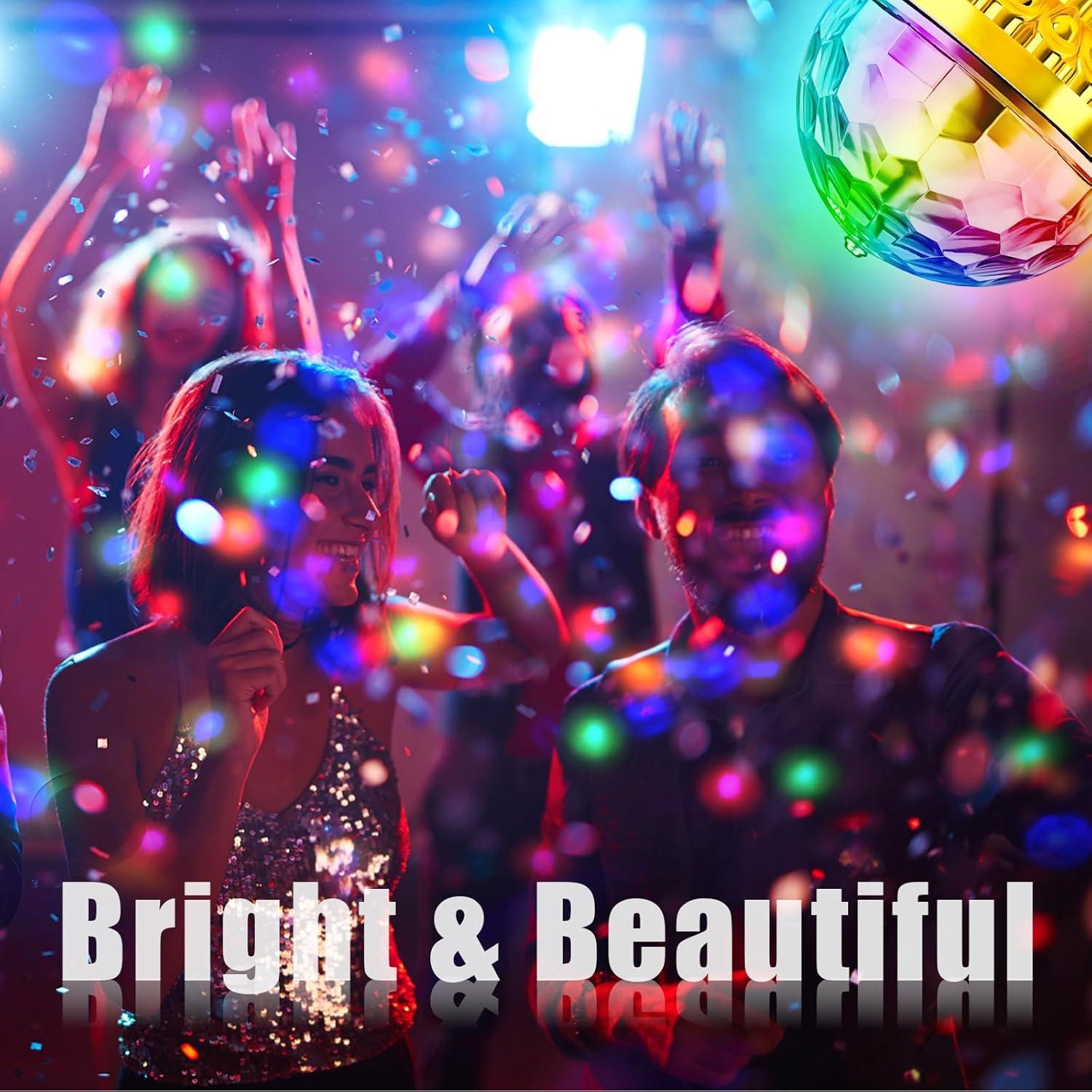 Lámpara de Bola de Disco LED VAIPI 2 Pack 6W E27 Rotativa