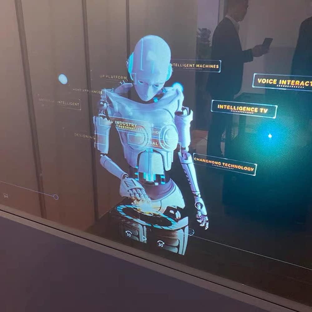 Película de Proyección Trasera Holográfica Autoadhesiva A4 Gris Claro