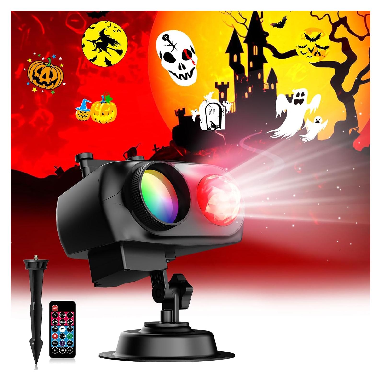 Proyector de Luces Halloween Lacoco SE508 10 Diapositivas HD