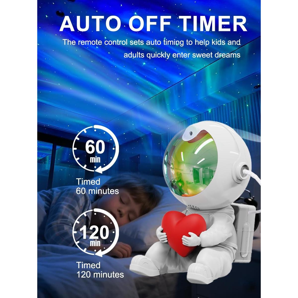 Proyector Galáctico Aurora Astronauta NIIWLAGIT 9.5x7.3cm