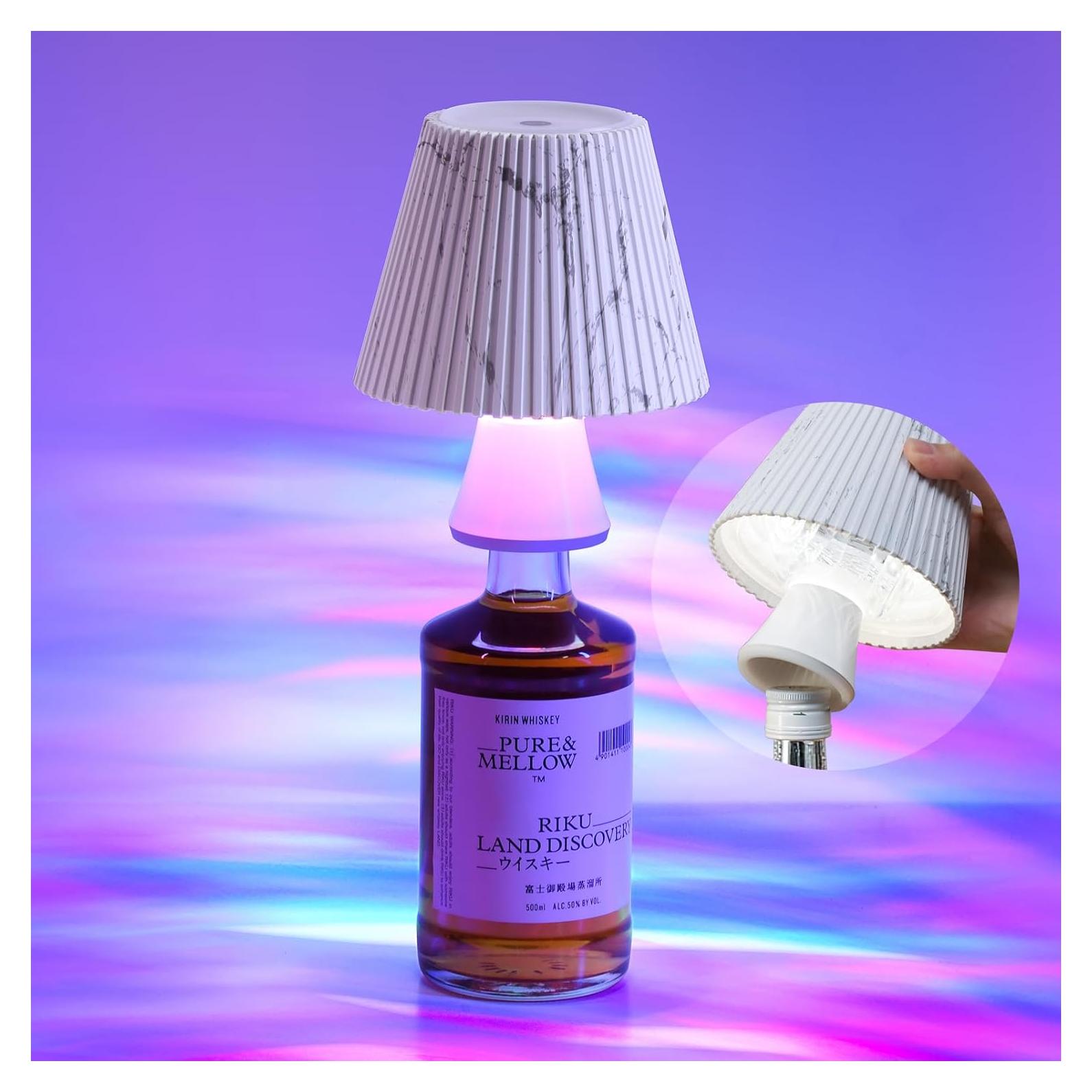 Lámpara de Botella Inalámbrica WILIT RGB Proyector de Olas