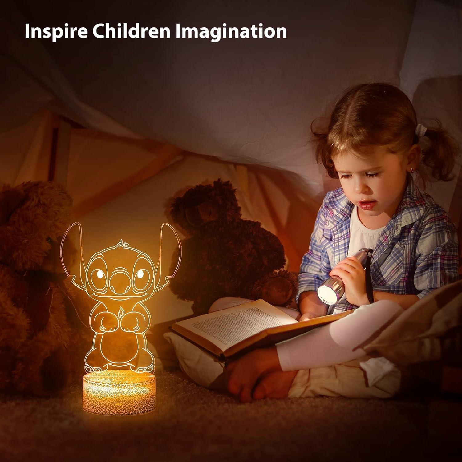 Luz Nocturna 3D Hoofun LED 16 Colores con Control Remoto