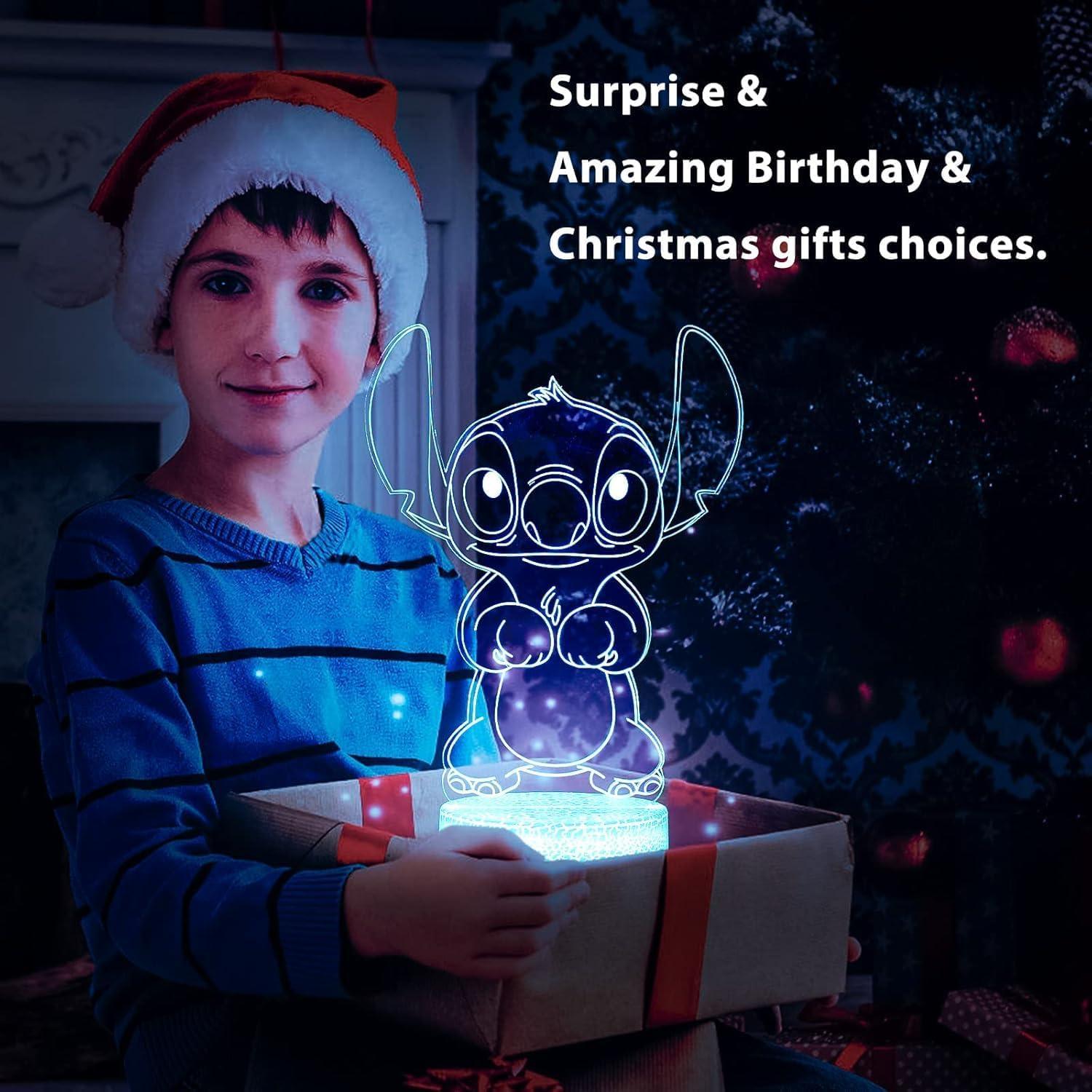 Luz Nocturna 3D Hoofun LED 16 Colores con Control Remoto