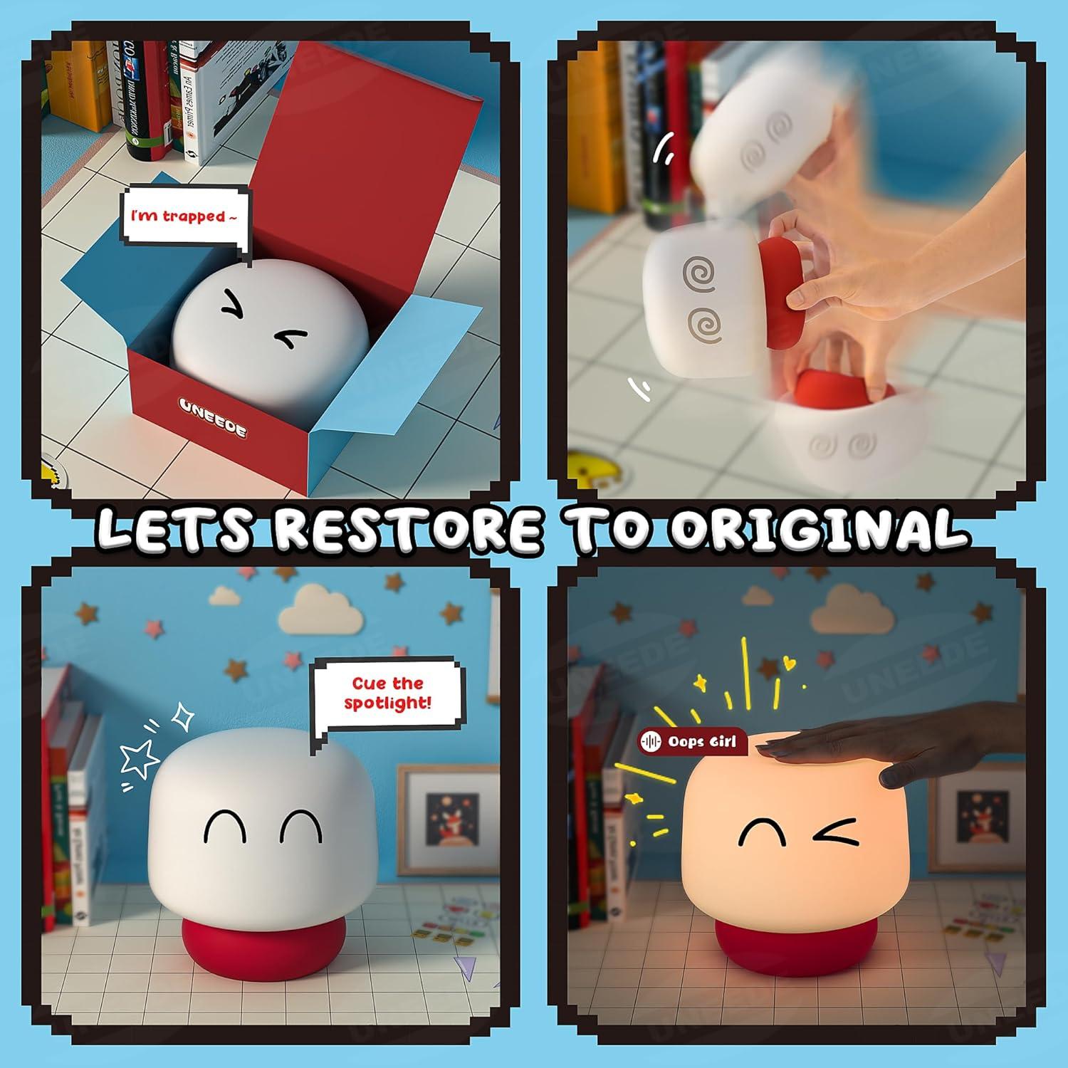 Lámpara de Hongo UNEEDE para Niños con 13 Efectos de Sonido