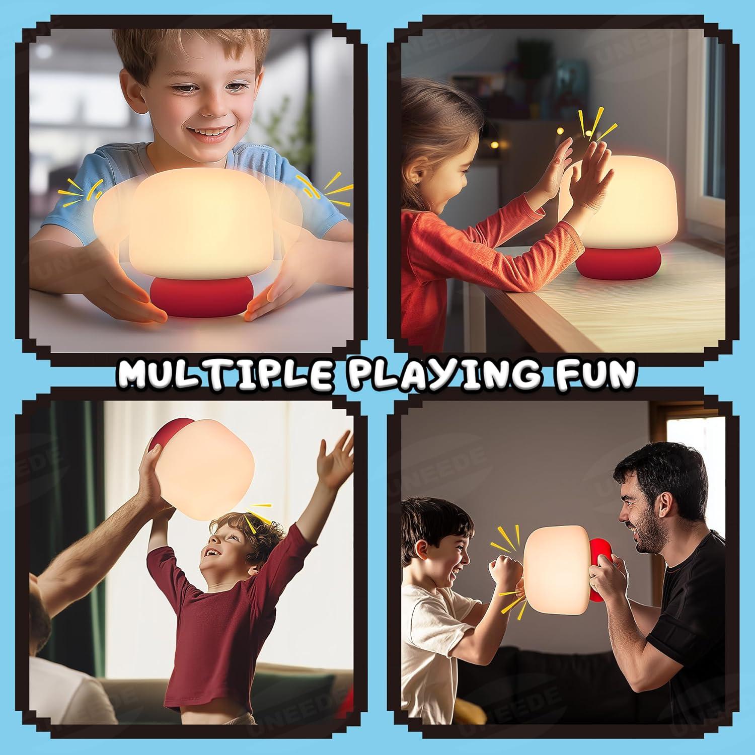 Lámpara de Hongo UNEEDE para Niños con 13 Efectos de Sonido