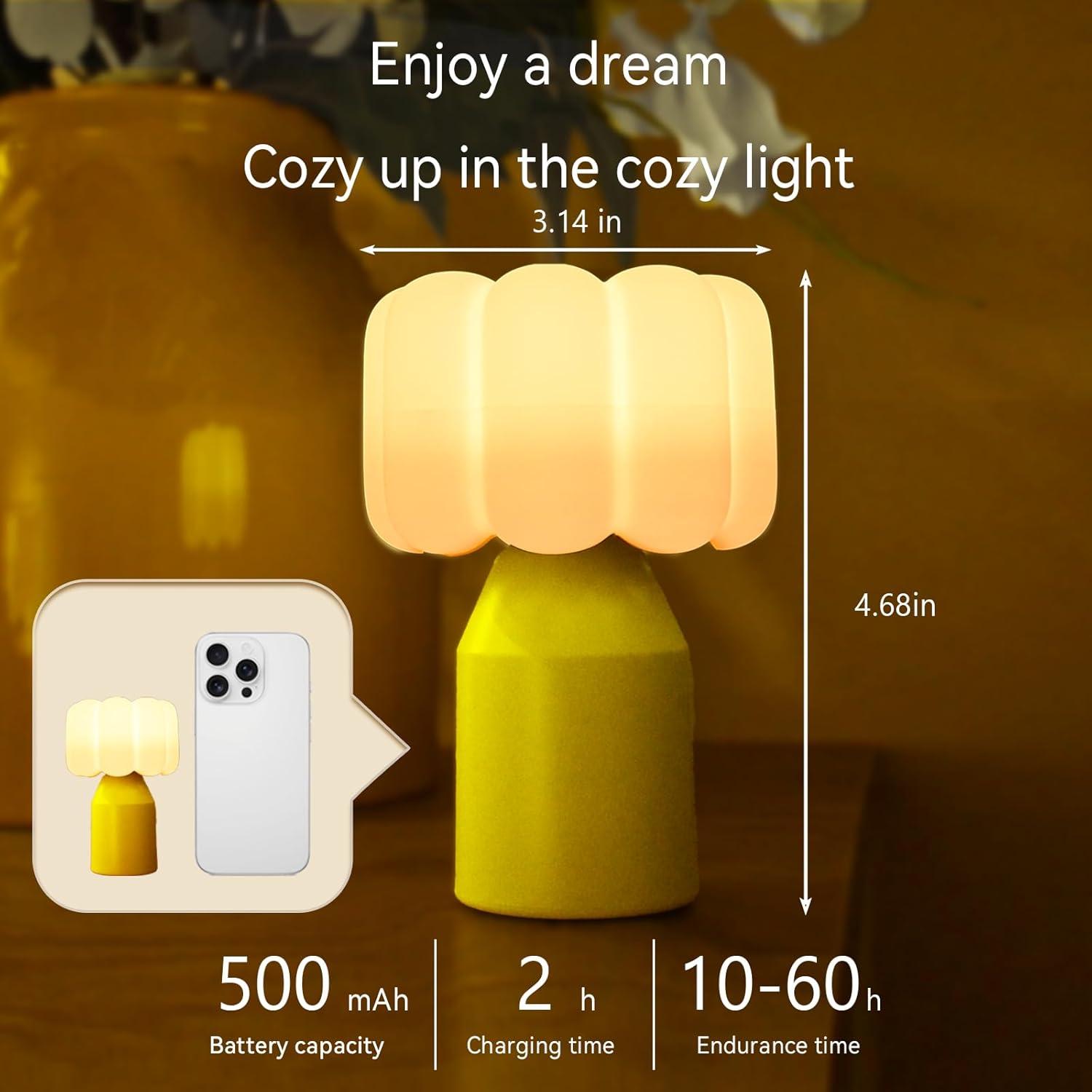 Lámpara Nocturna Regulable Vivilumens USB 30 Min Apagado Automático