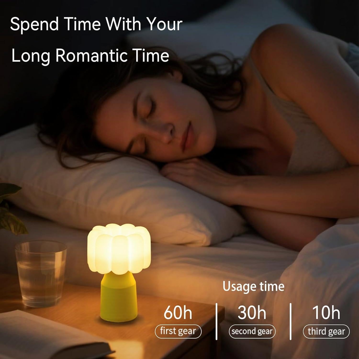 Lámpara Nocturna Regulable Vivilumens USB 30 Min Apagado Automático