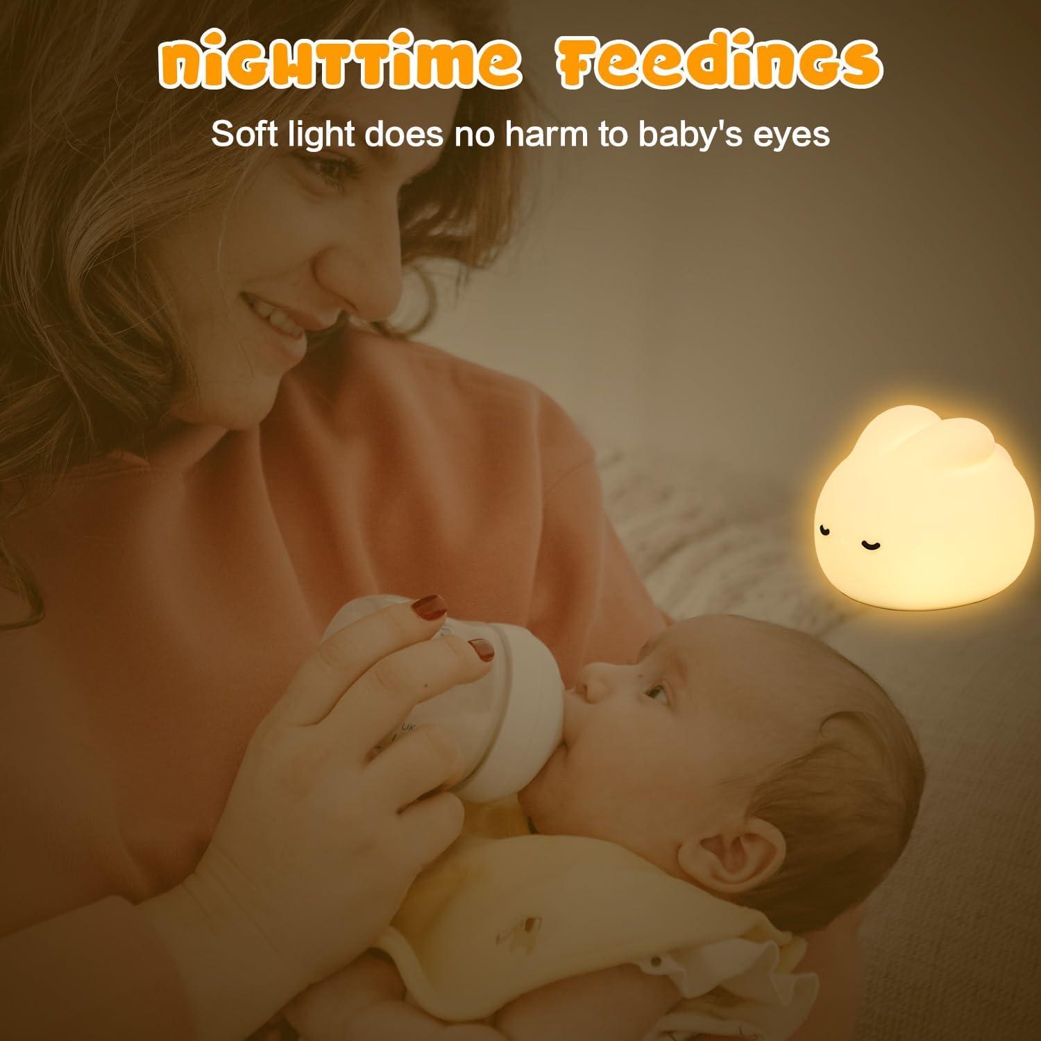 Luz Nocturna Conejito MeXYZ NL01 Regulable 3 Niveles Silicona