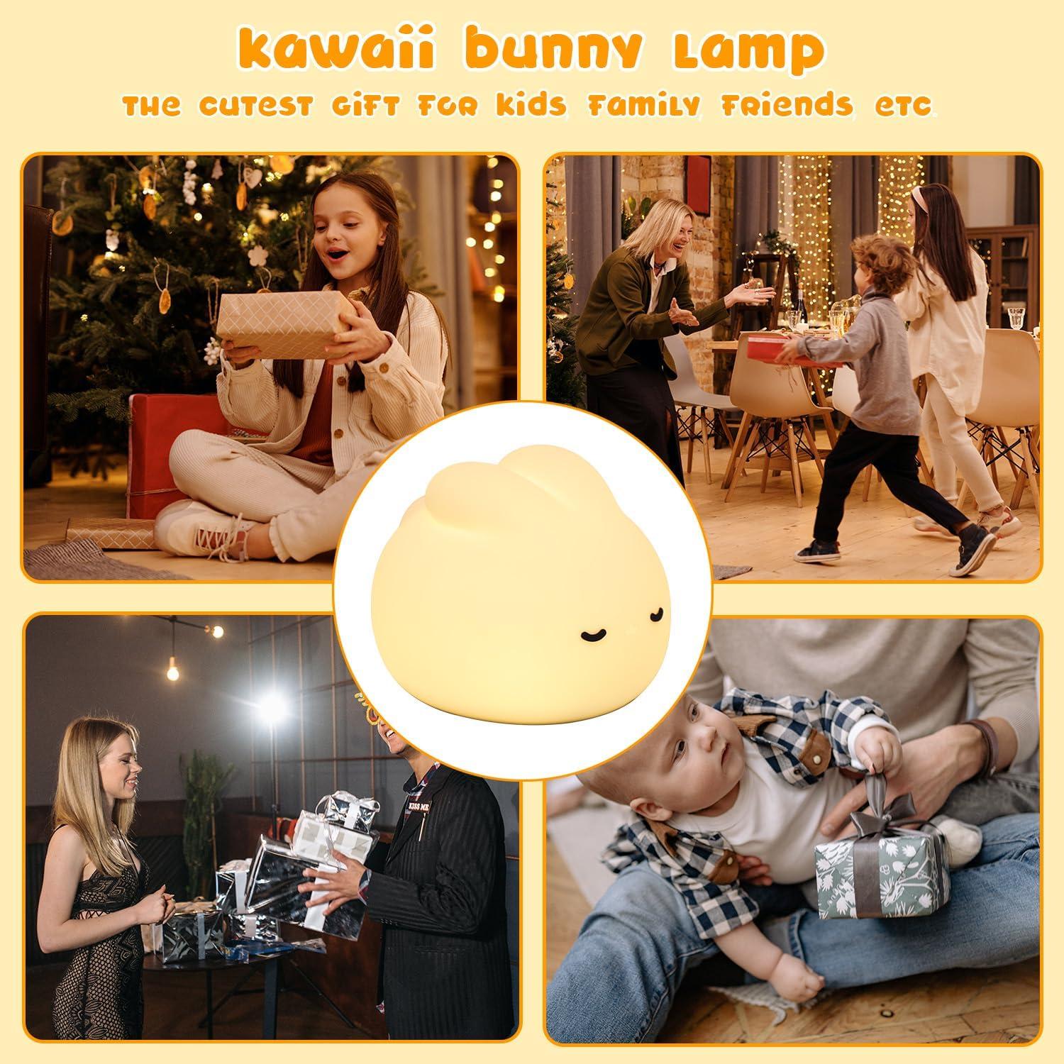 Luz Nocturna Conejito MeXYZ NL01 Regulable 3 Niveles Silicona