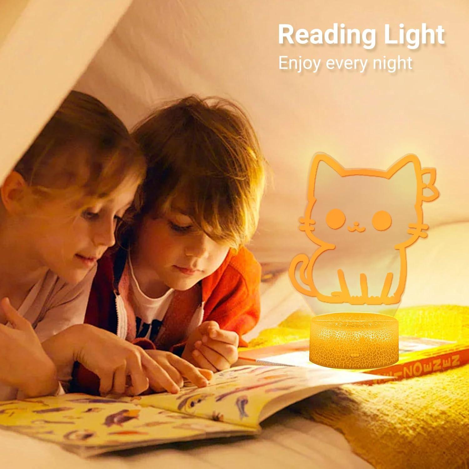 Luz Nocturna 3D Glowix, Lámpara Táctil 16 Colores Regulable