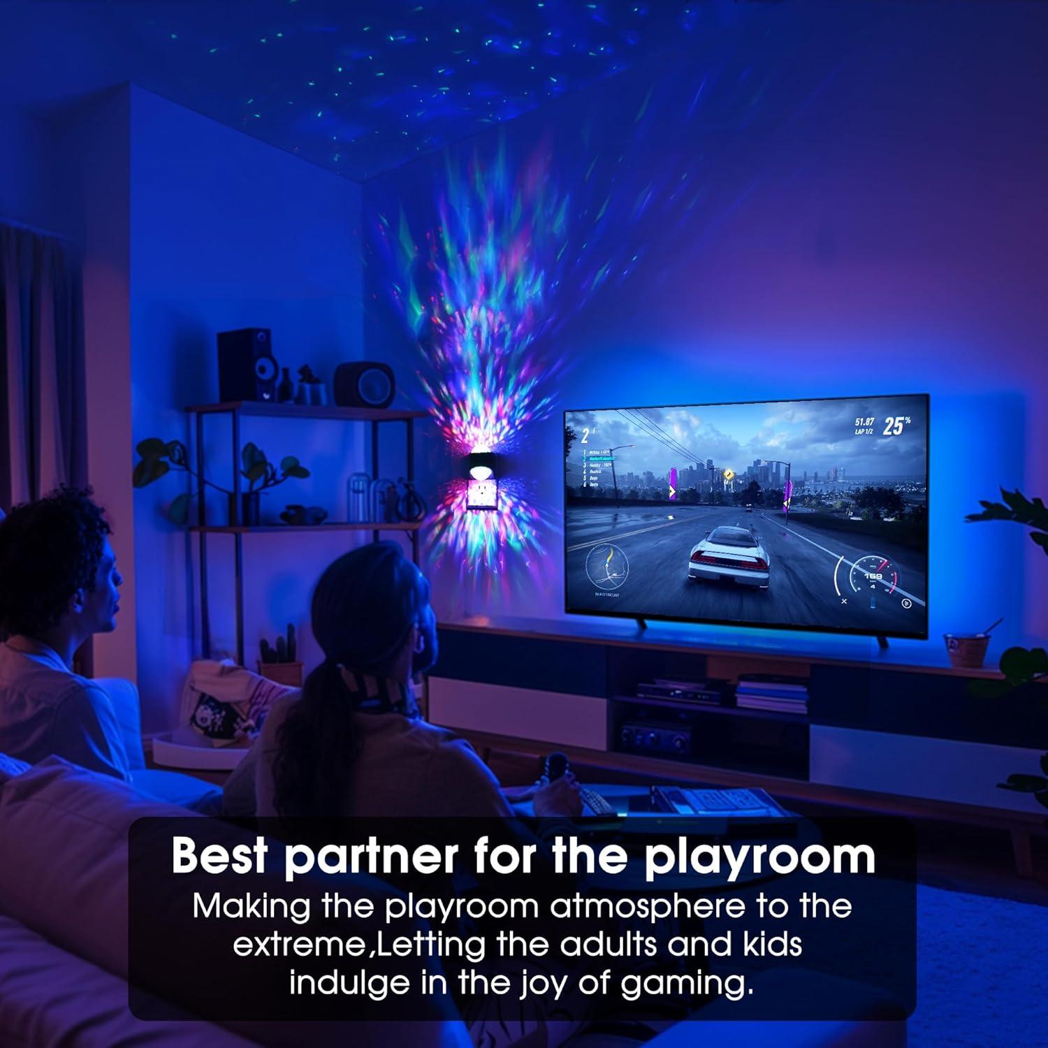 Proyector de Estrellas RGB Briignite 2 Piezas Luz Nocturna