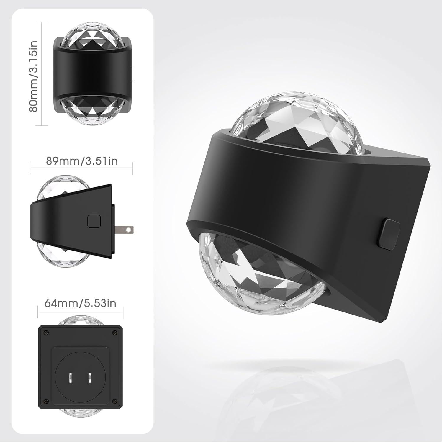 Proyector de Estrellas RGB Briignite 2 Piezas Luz Nocturna