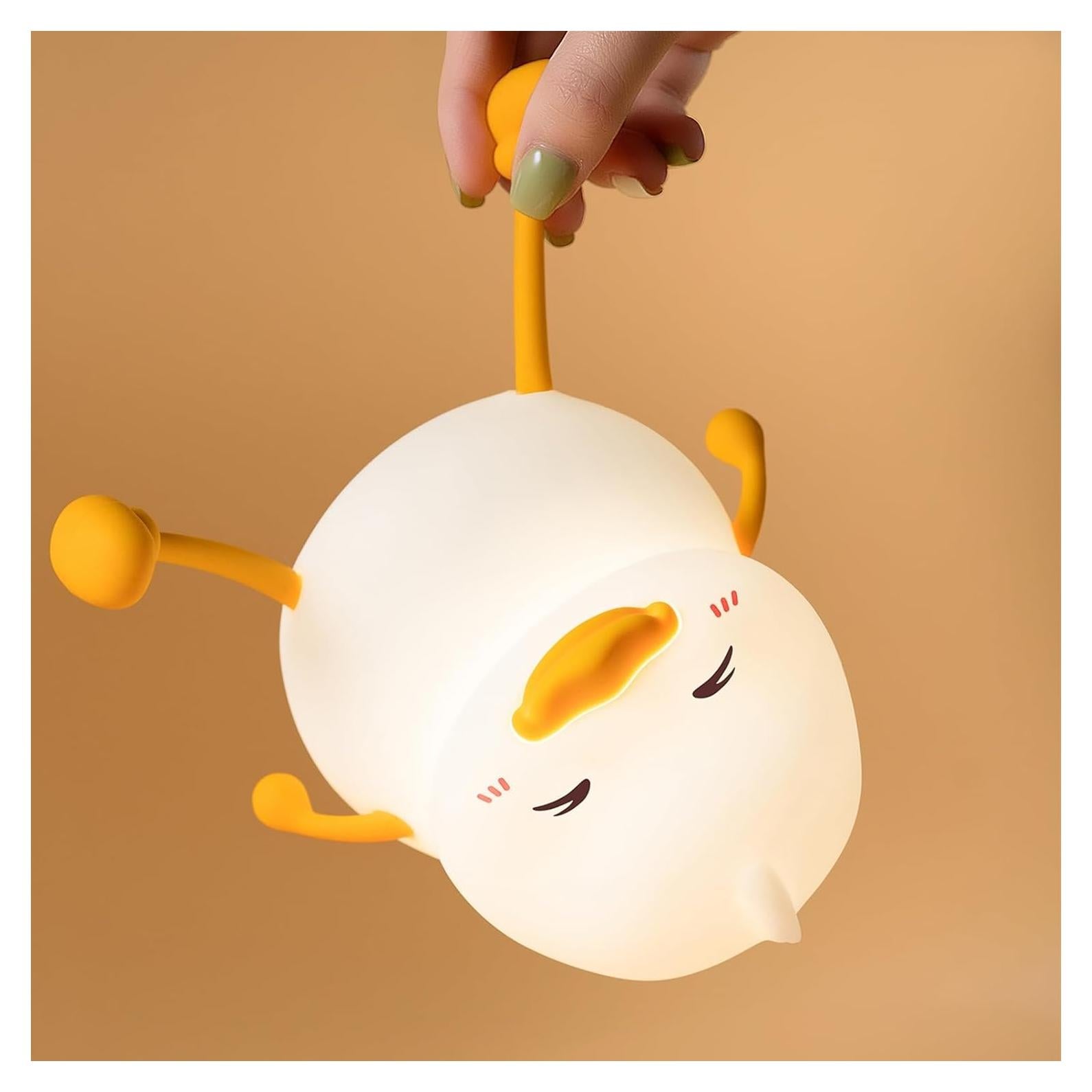 Luz Nocturna de Silicona Pato AuroraNiteBeam LED Recargable